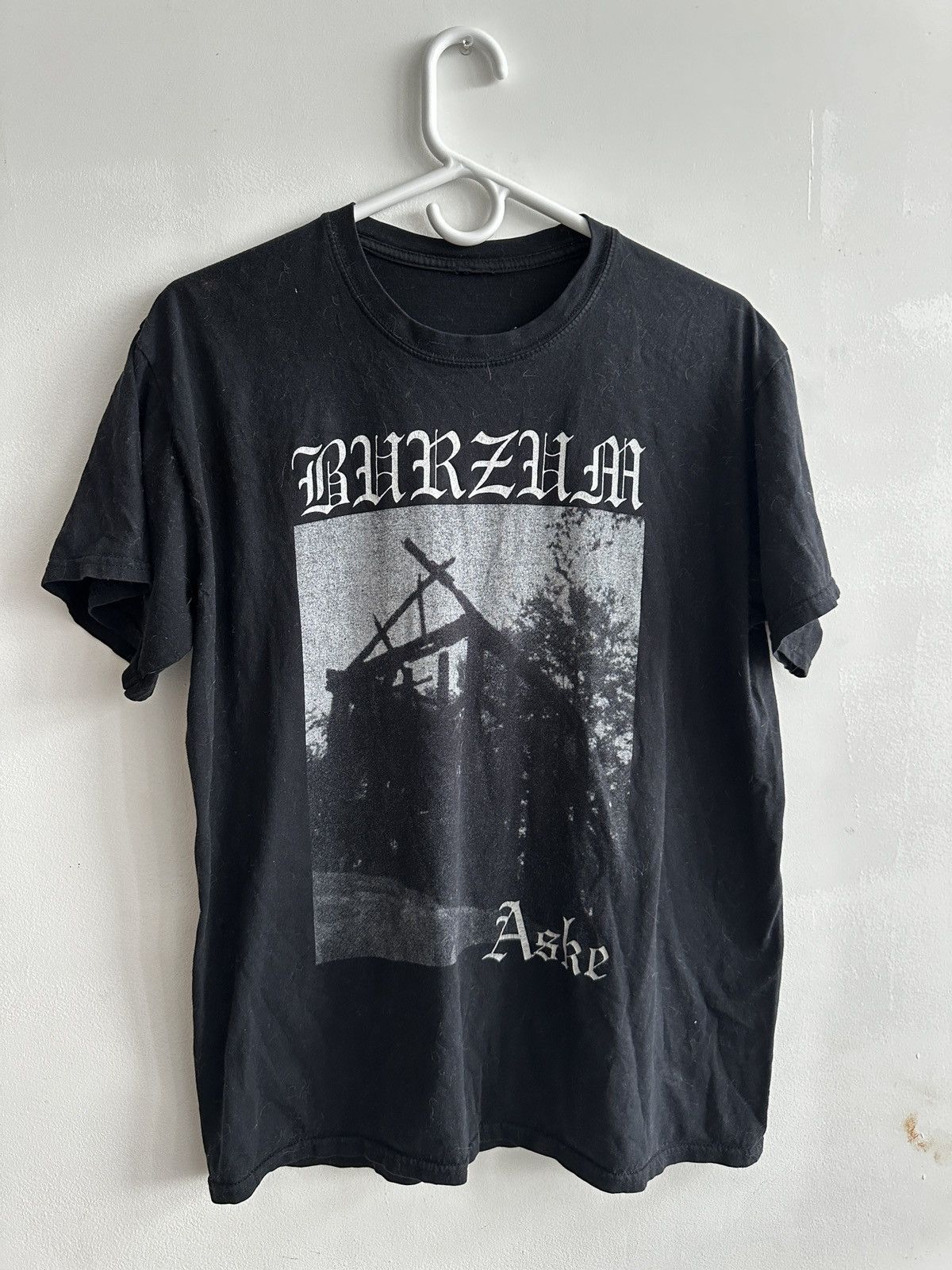 image of Band Tees x Vintage Burzum Aske T-Shirt in Black, Men's (Size Large)