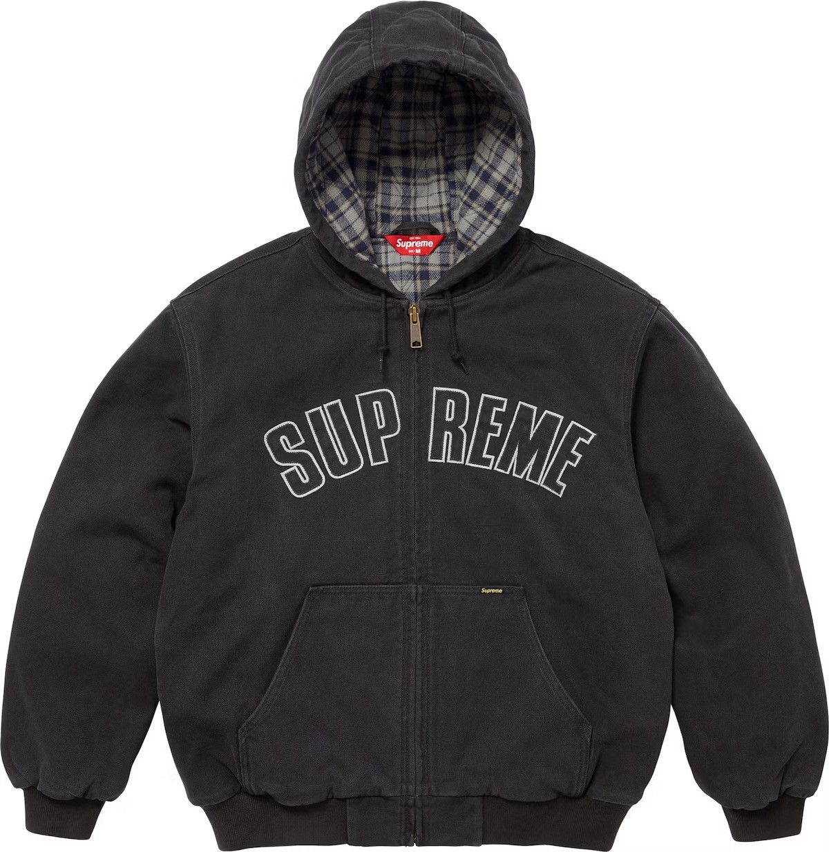 ジャケット・アウター Supreme x Thrasher Hooded Work Jacket Supreme Thrasher Hooded Work Jacket Black Men's - FW24 - US