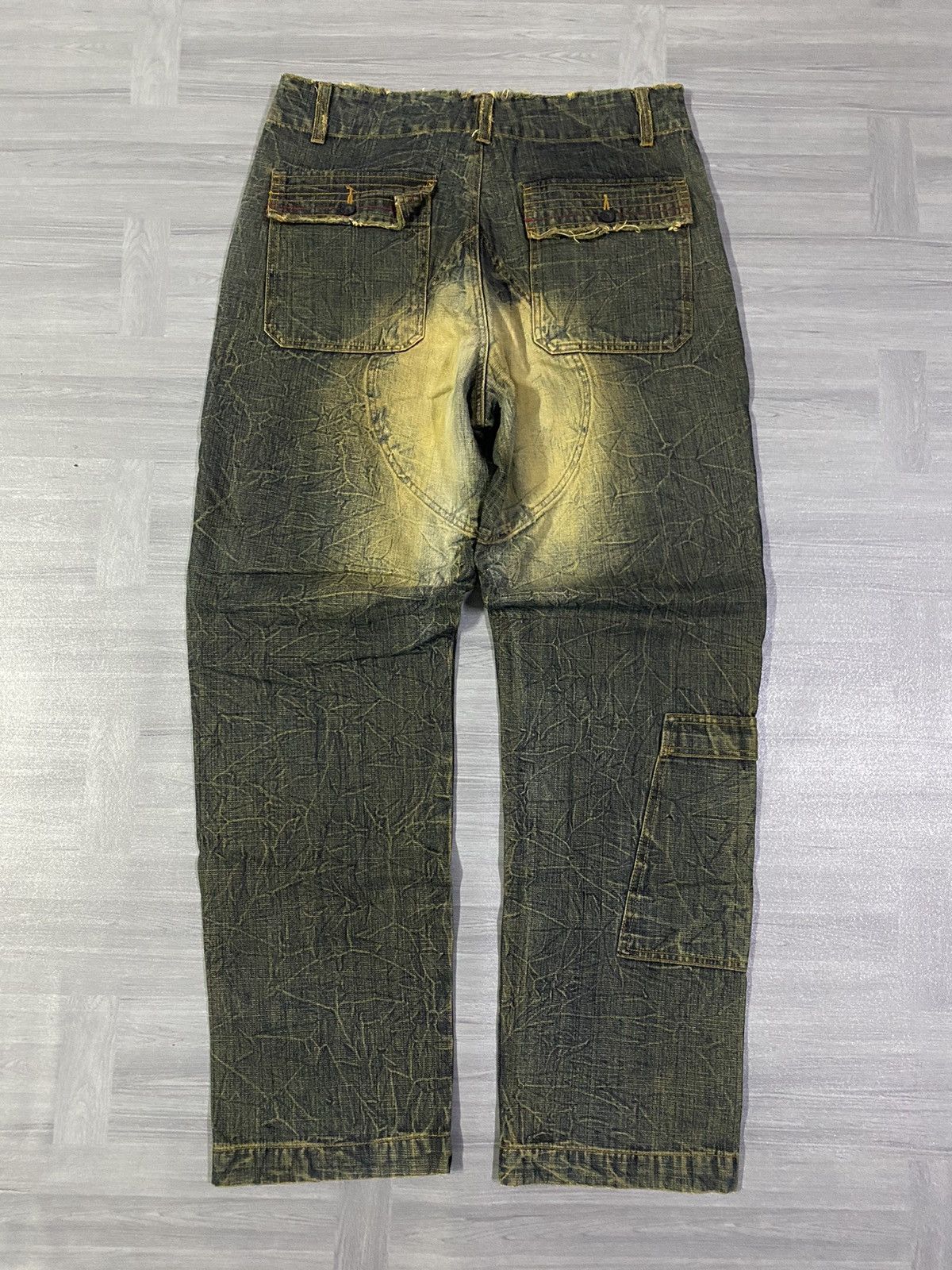 Woolrich Woolen Mills Vintage 90’s WOOLRICH Mudmax Claw Mark Baggy Denim Size US 35 - 14 Thumbnail
