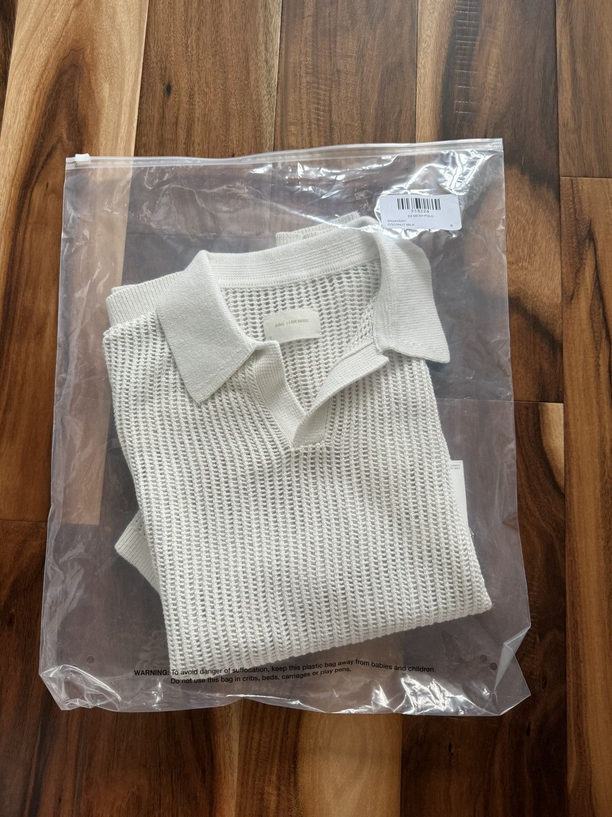 Aime Leon Dore Mesh Knit Polo - Coconut Milk | Grailed