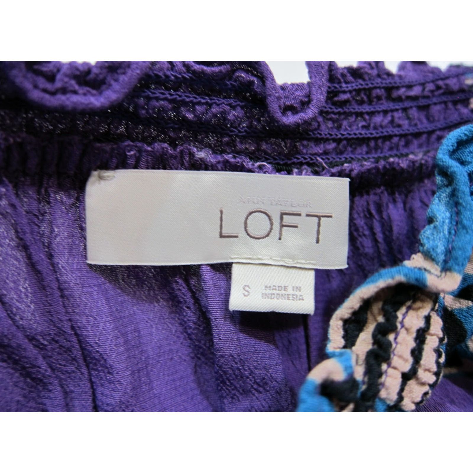 Ann Taylor Ann Taylor Loft Chevron Strapless Sun Dress Women S Purple Blue Black Chevron Pattern Sundress Small Size S / US 4 / IT 40 - 3 Thumbnail