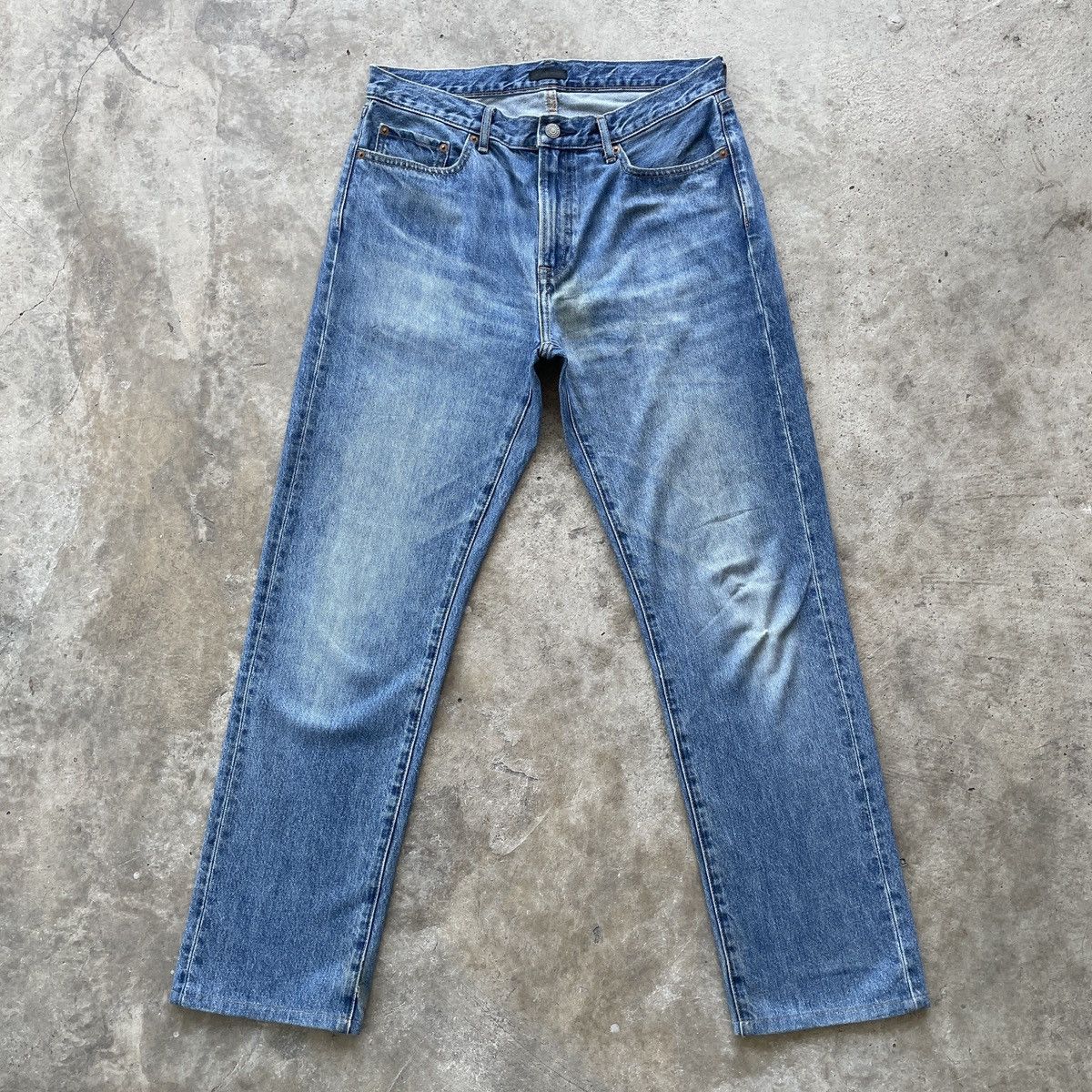 Japanese Brand × Jean W31x29.5💥 Vintage Japanese Brand Faded Denim Jeans Pants Size US 31 - 1 Thumbnail