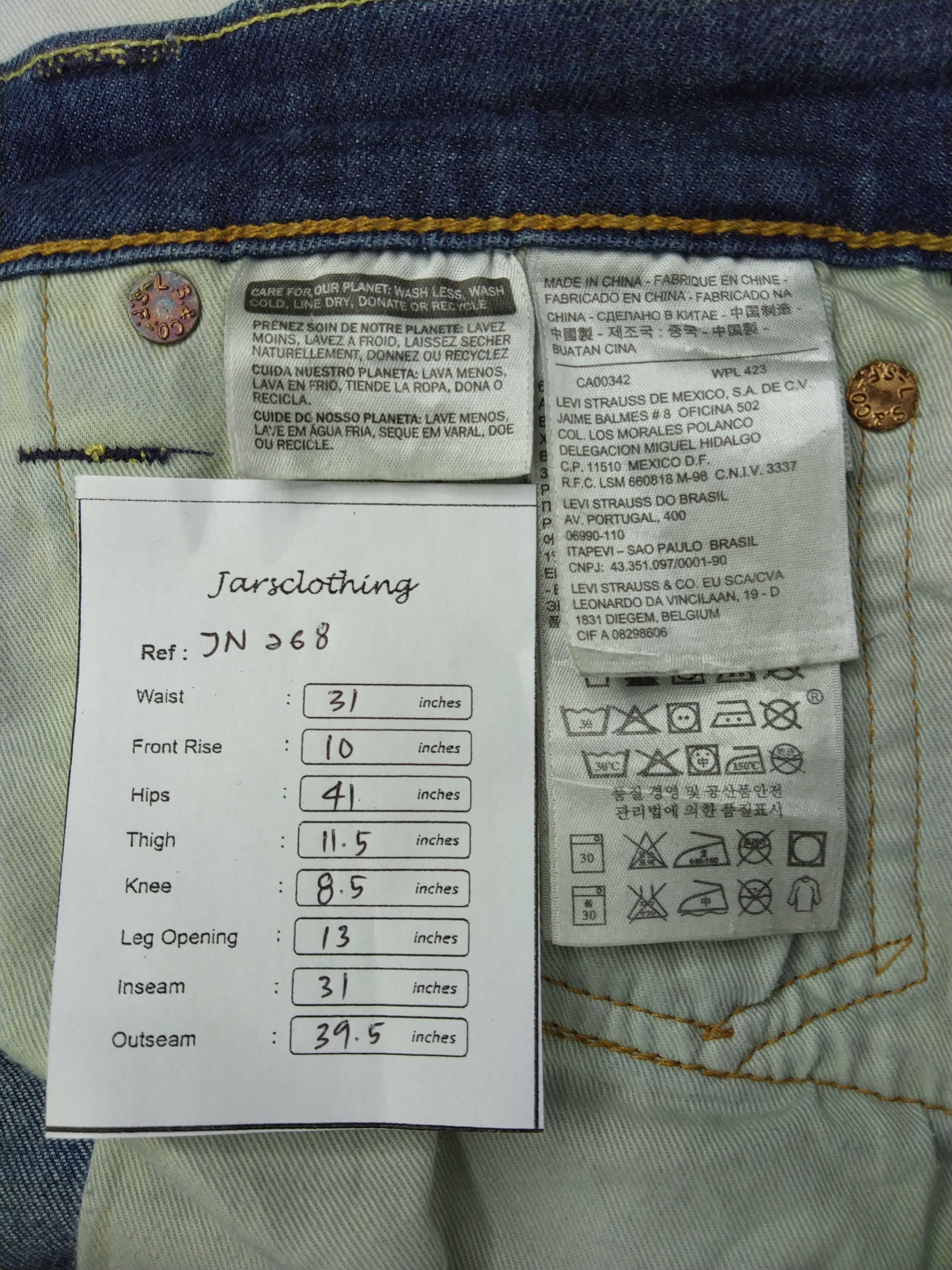 Levi's Distressed Levi's 511 Denim 31x31 -JN268 Size US 31 - 9 Thumbnail