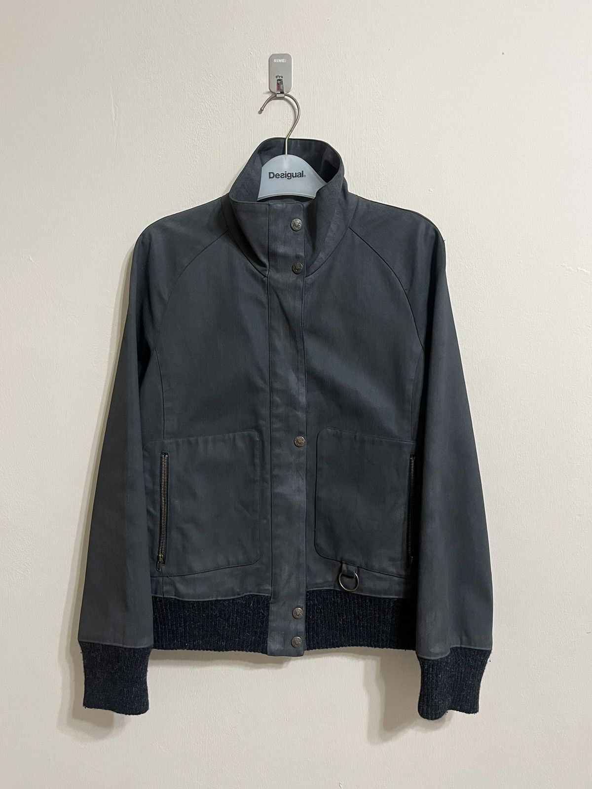 image of Archival Clothing A Vintage Vivienne Tam Jacket in Grey, Men's (Size Medium)