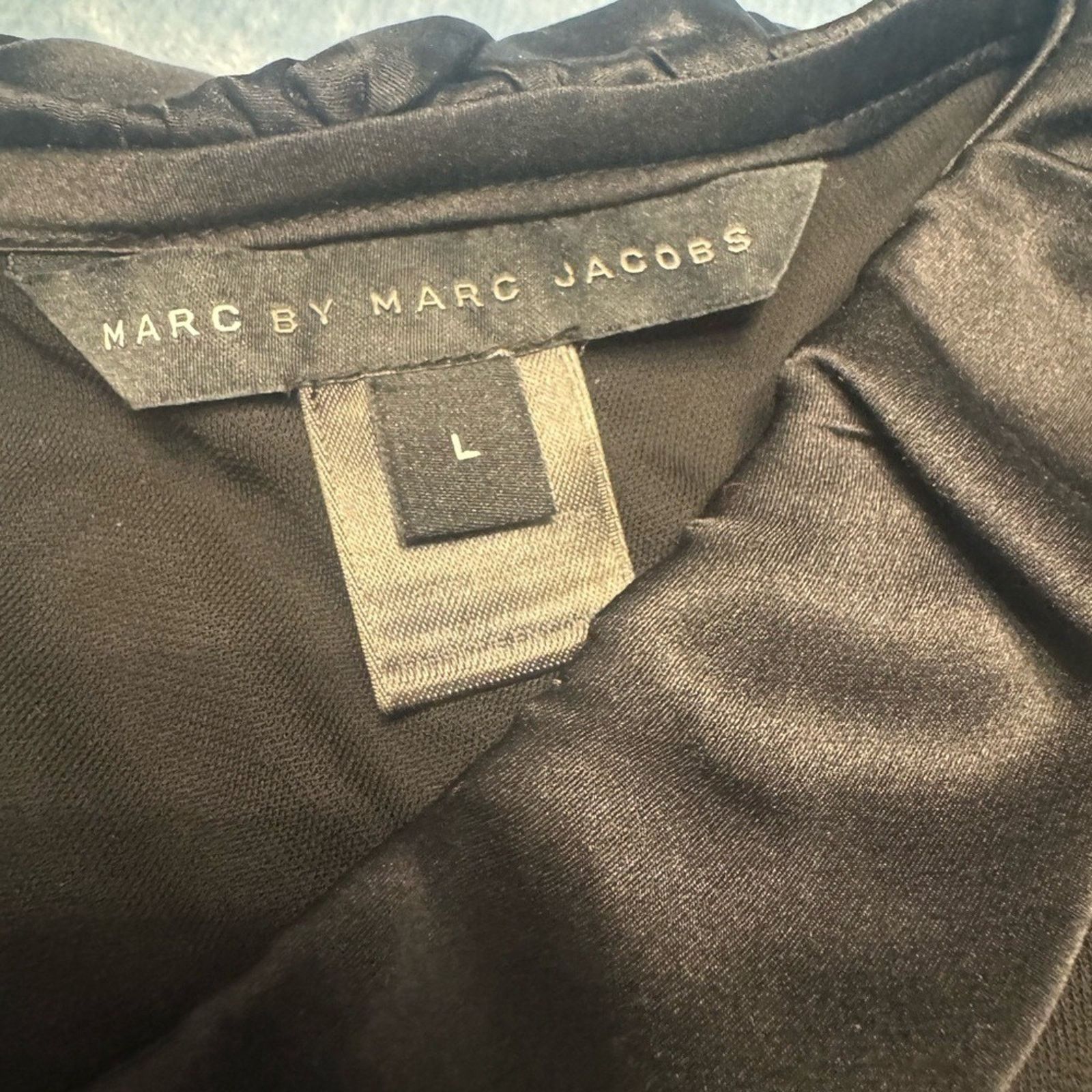 Marc by Marc Jacobs Marc By Marc Jacobs Black Bow Midi Jersey Chic Classy Size L / US 10 / IT 46 - 8 Thumbnail