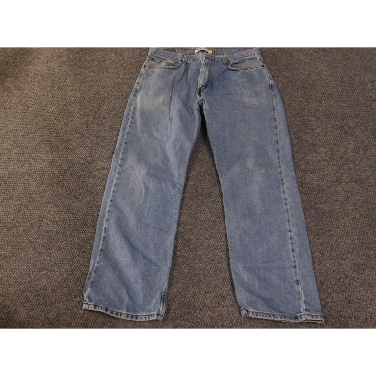Levi's Levi's 505 Jeans Mens 38x30 Blue Regular Fit Denim Straight Leg Pants Size US 38 / EU 54 - 2 Thumbnail