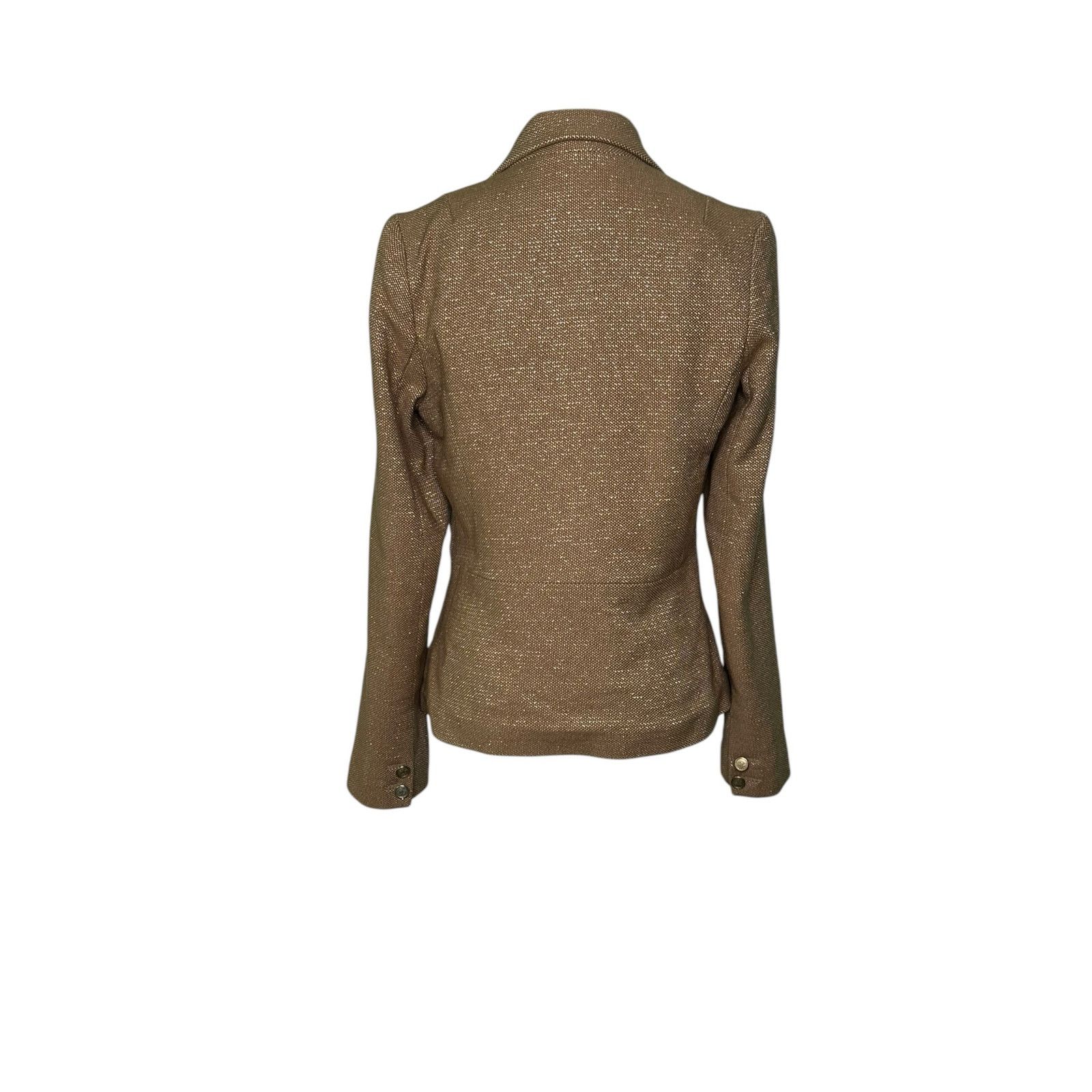 Old Navy Old Navy shimmery gold long sleeves blazer size Small Size S / US 4 / IT 40 - 12 Thumbnail