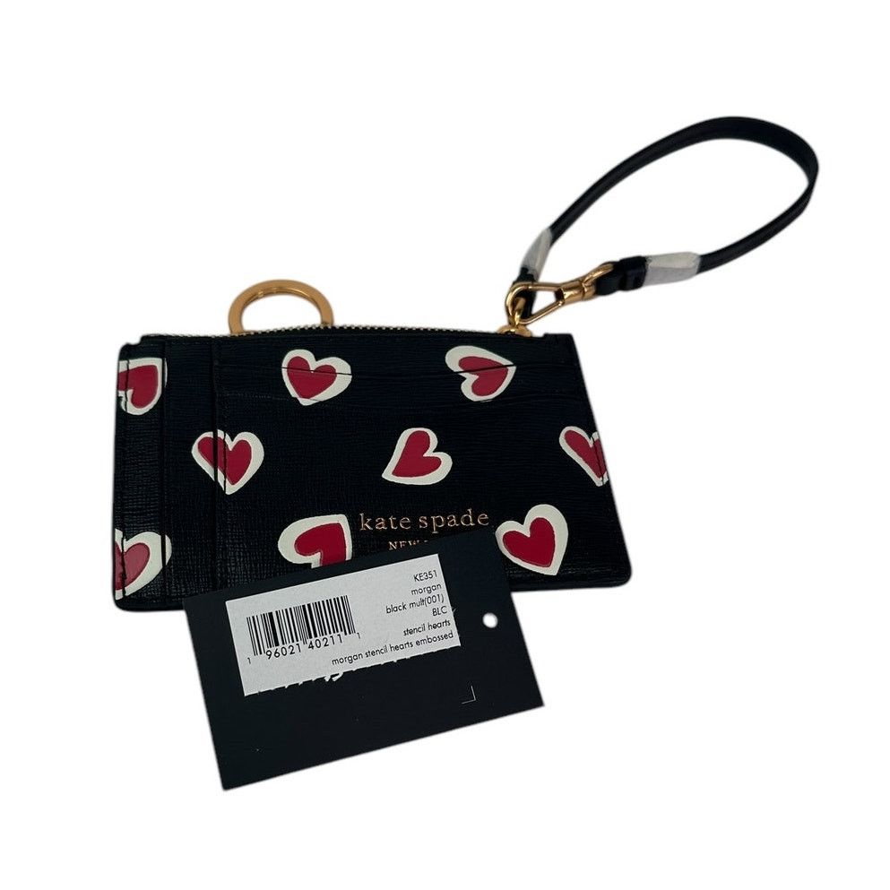 Kate Spade kate spade Morgan Stencil Hearts Coin Card Case Wristlet Size ONE SIZE - 7 Thumbnail