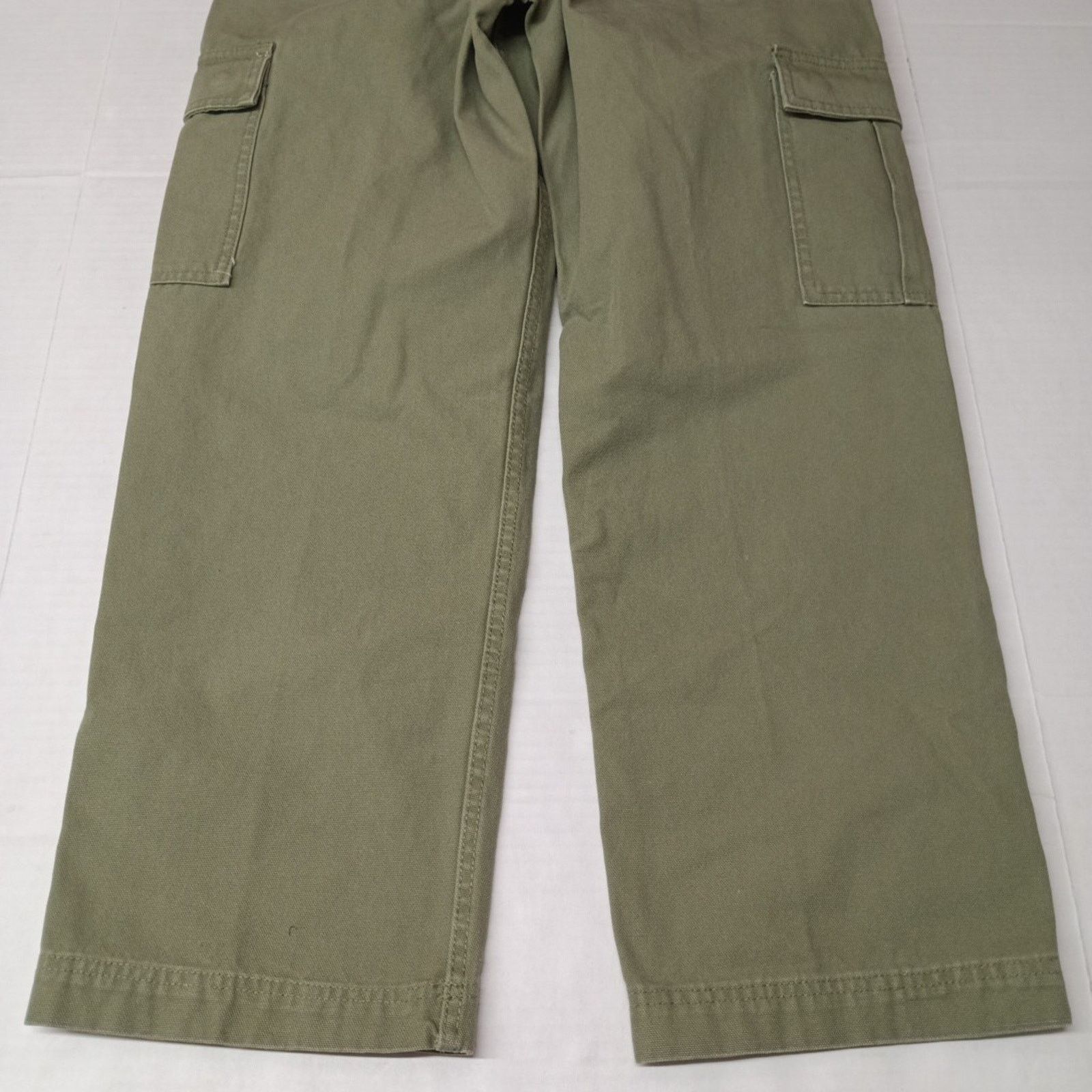 Other Trinity Coast Cargo Pants Men's 30x29 Green Canvas Cotton Size US 30 / EU 46 - 6 Thumbnail