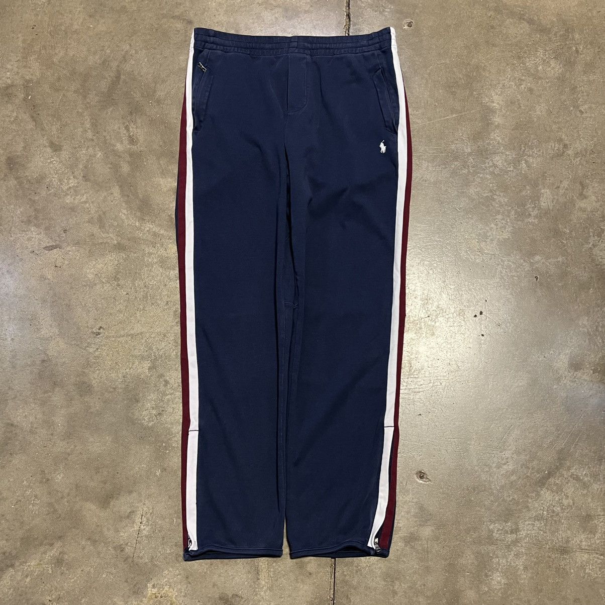 Polo Ralph Lauren × Vintage Polo Ralph Lauren Striped Jogger Sweatpants Mini Logo Drill Size US 30 / EU 46 - 5 Thumbnail
