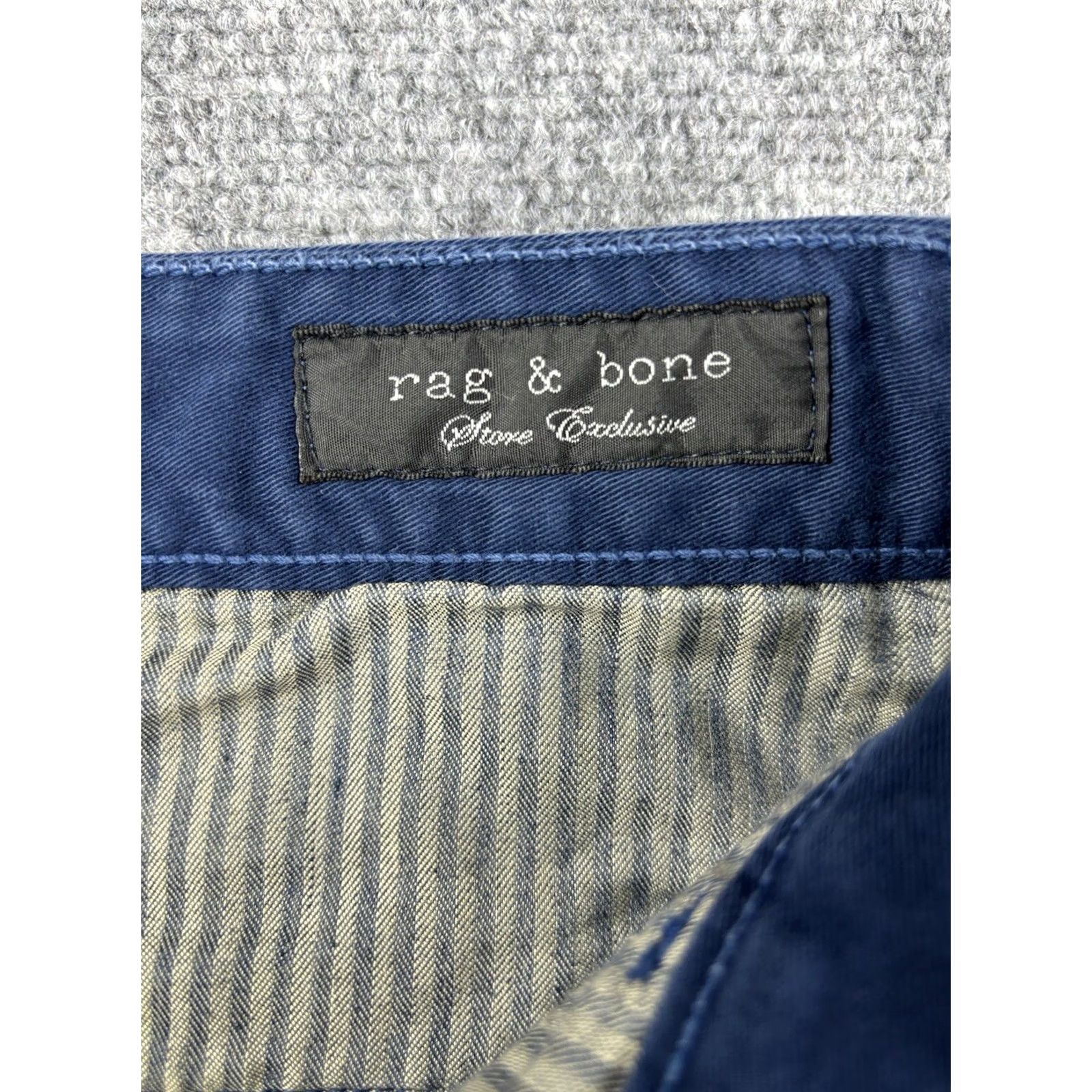 Rag & Bone Rag & Bone Pants Mens 31 Blue Regular Fit Straight Leg Casual Chino 5-Pocket Design Olive? Size US 31 - 4 Thumbnail