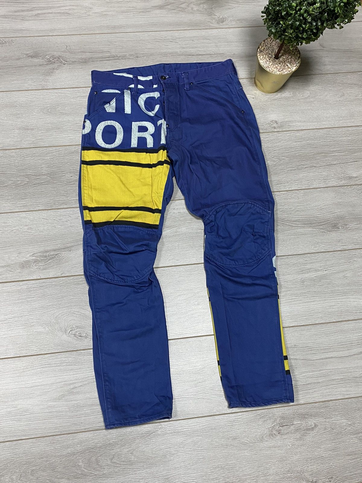 G-Star × Pharrell G Star Pharrell Williams over print big logo pants Size US 34 / EU 50 - 1 Thumbnail
