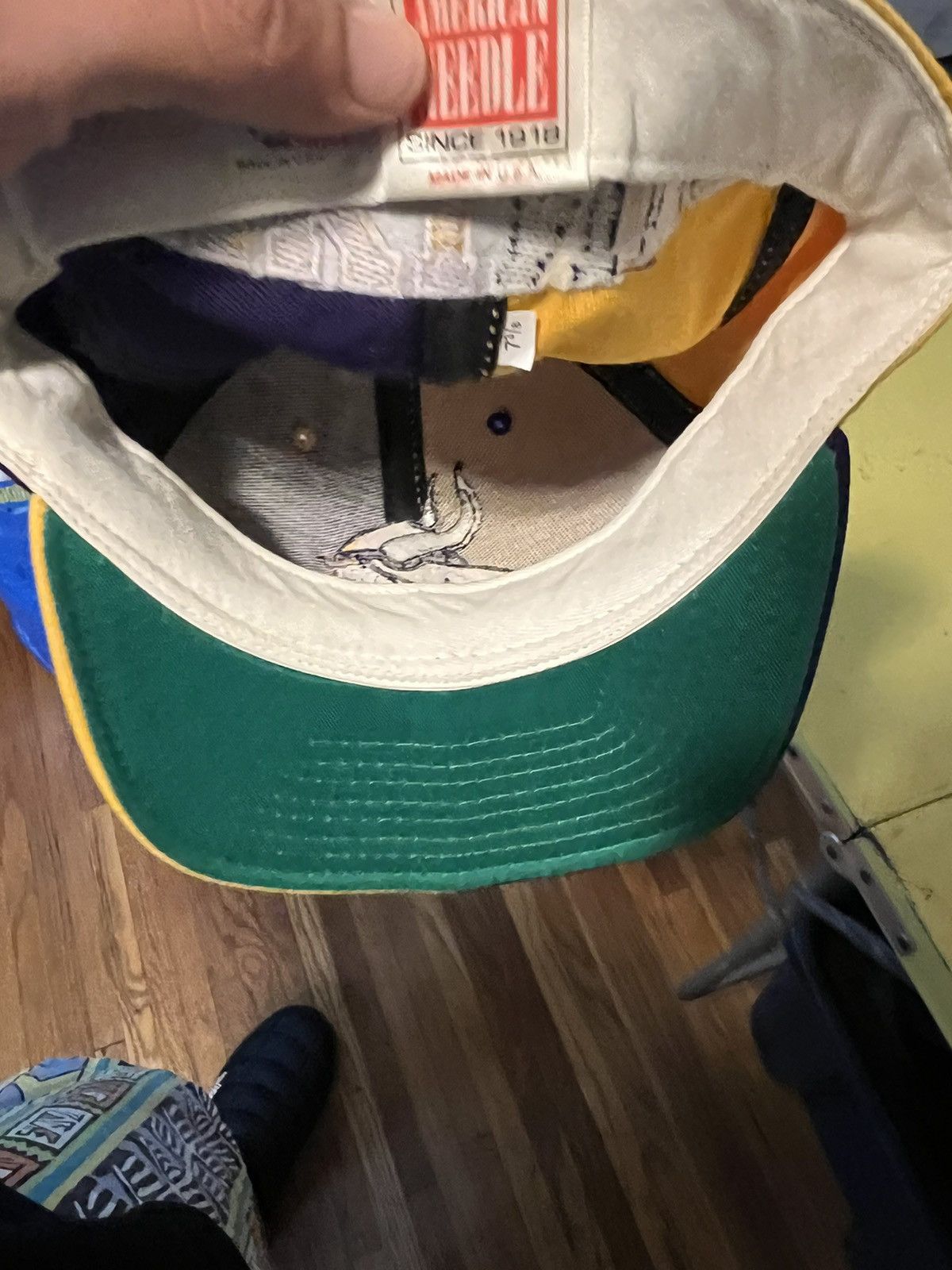 American Needle × Vintage Vintage Minnesota Vikings American Needle Hat 7 3/8 Size ONE SIZE - 6 Thumbnail
