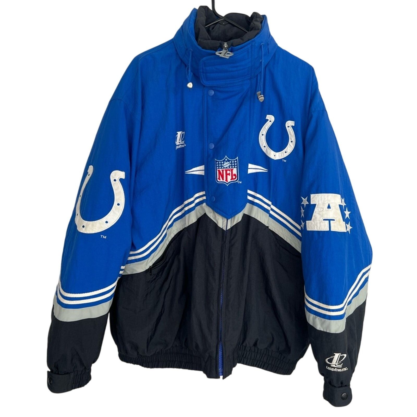 Logo Athletic Vintage Logo Athletic Indianapolis Colts Jacket Zip Puffer Size US XL / EU 56 / 4 - 1 Thumbnail