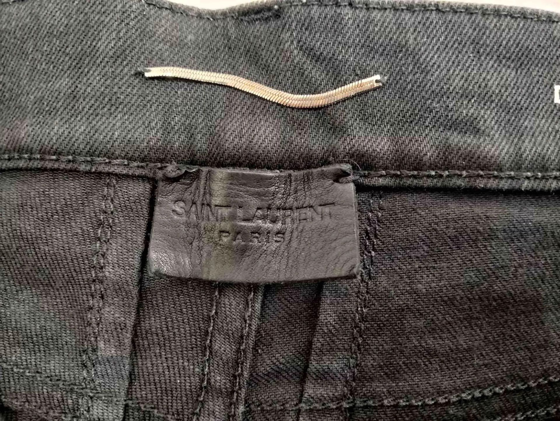 Saint Laurent Paris Saint Laurent 5-zip black jeans 33 Size US 33 - 6 Thumbnail