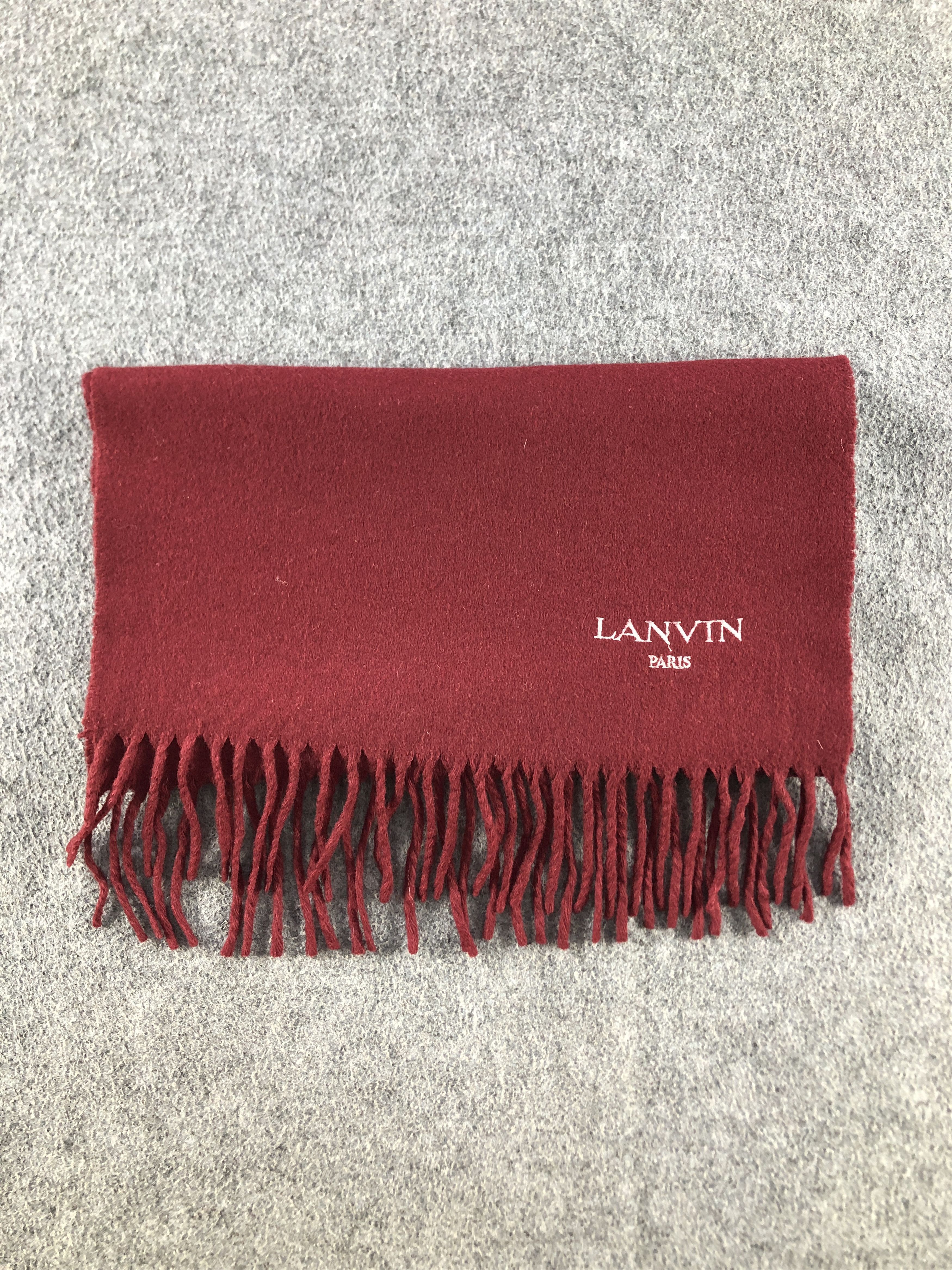 Lanvin Lanvin Cashmere Scarf / Muffler / Neckwear P844 Size ONE SIZE - 9 Thumbnail
