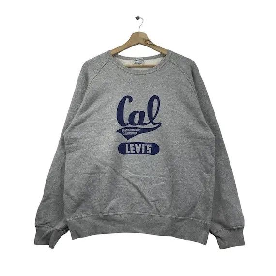 Levi's Vtg LEVI’S STRAUSS CALIFORNIA Stock Logo Grey Sweatshirt Size US L / EU 52-54 / 3 - 1 Thumbnail