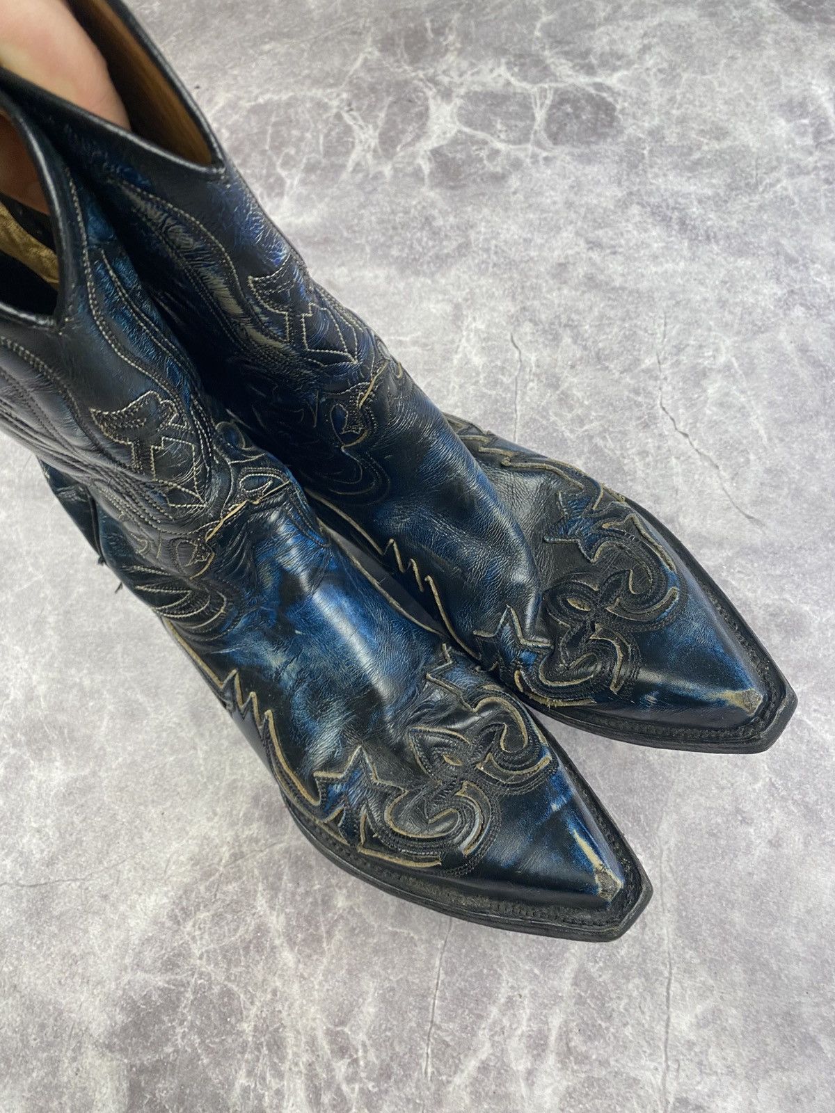Sendra Sendra Vintage Western Boots Rare Blue Colour Size: 42 Size US 8.5 / EU 41-42 - 8 Thumbnail