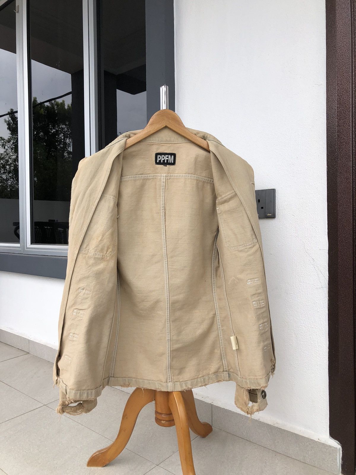 PPFM Vintage PPFM Japanese designer distressed denim jacket Size US M / EU 48-50 / 2 - 14 Thumbnail