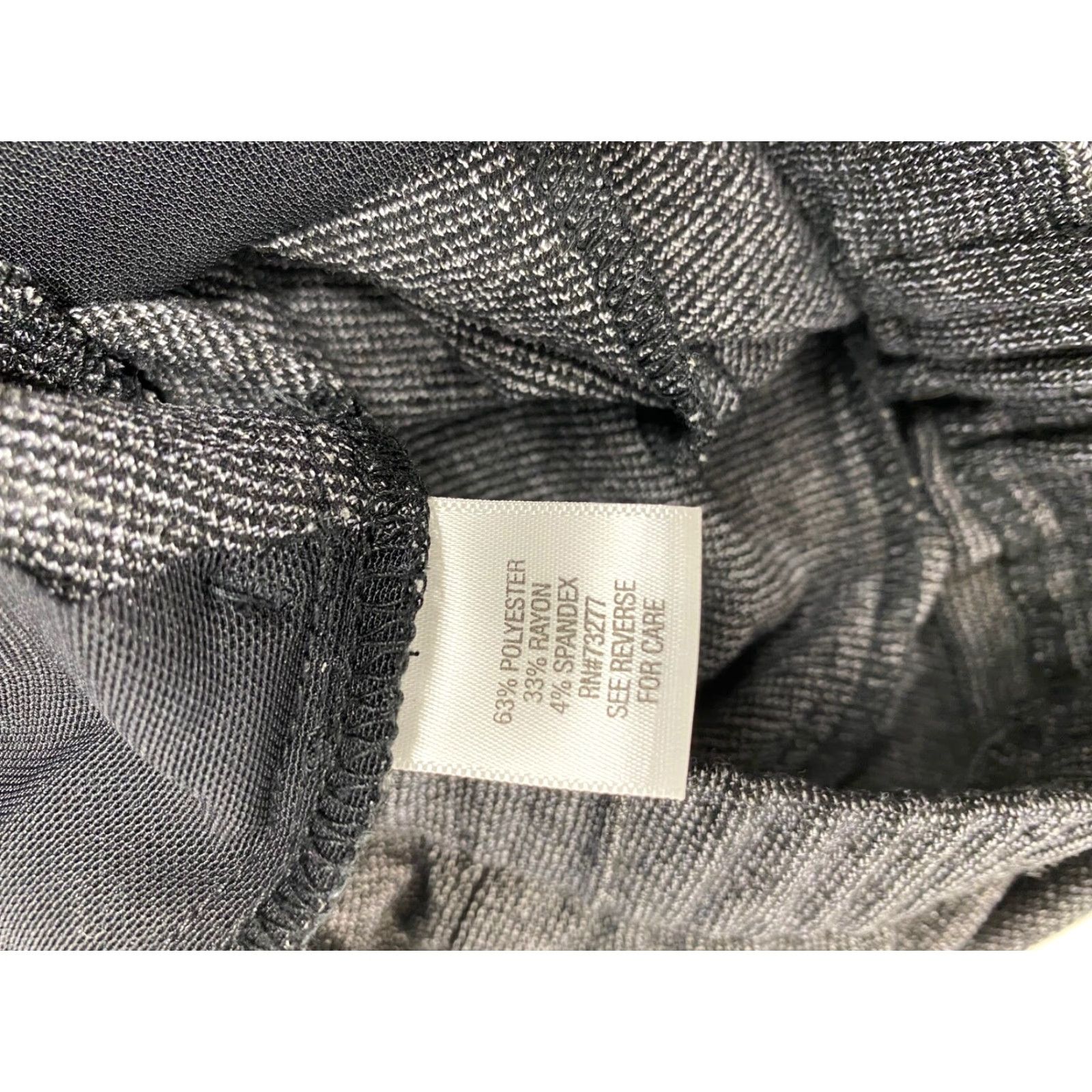 Vintage Dana Buchman Womens Pants Straight Pull On Elastic Stretch Gray 32 In Waist Regular Size SS 28 In Inseam 6.5-8.5 Rise Casual Designer Comfort Stretch Size 28" / US 6 / IT 42 - 4 Thumbnail
