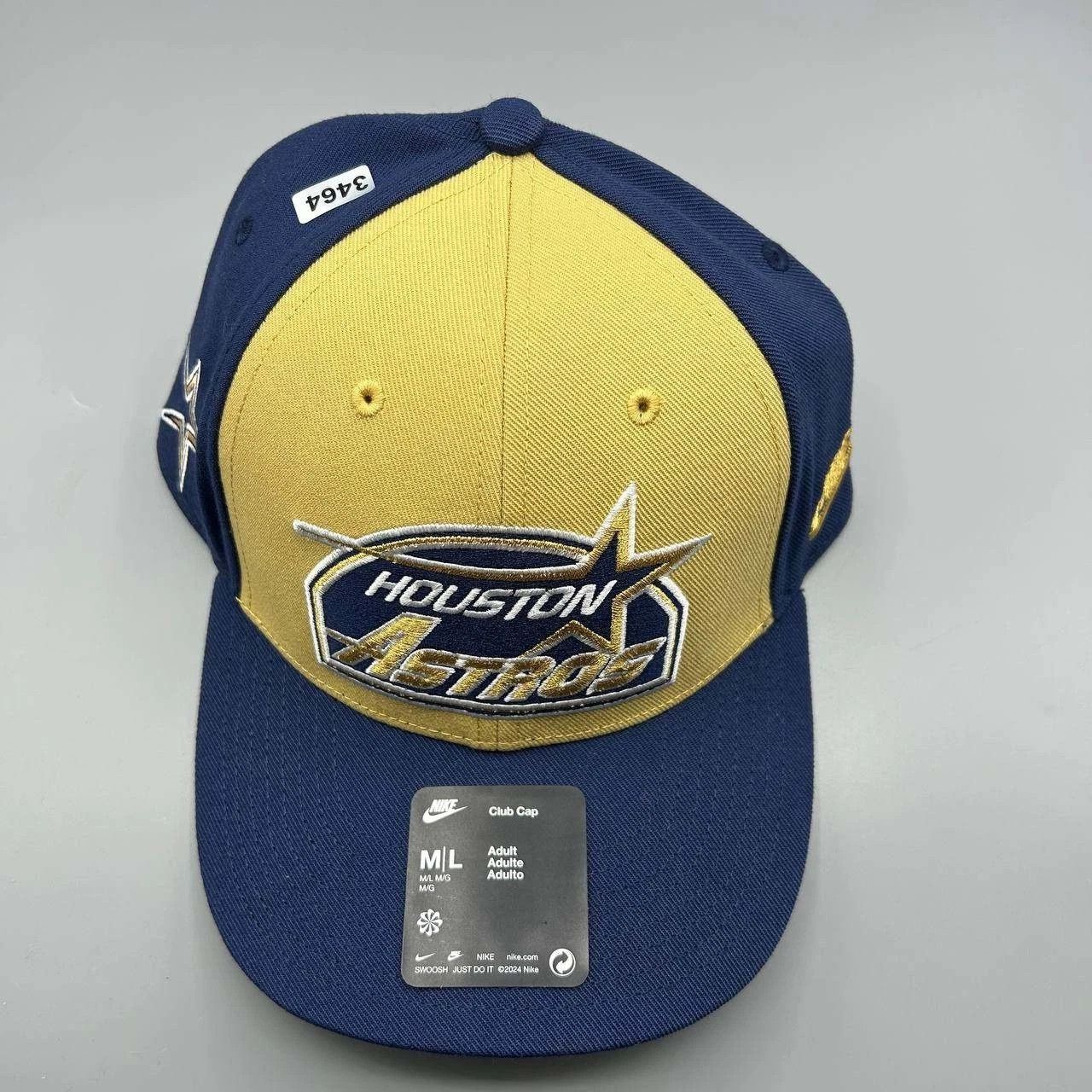 Nike Houston Astros x Nike Club Hat Men M-L Dri-Fit Strap Back Size ONE SIZE - 8 Thumbnail