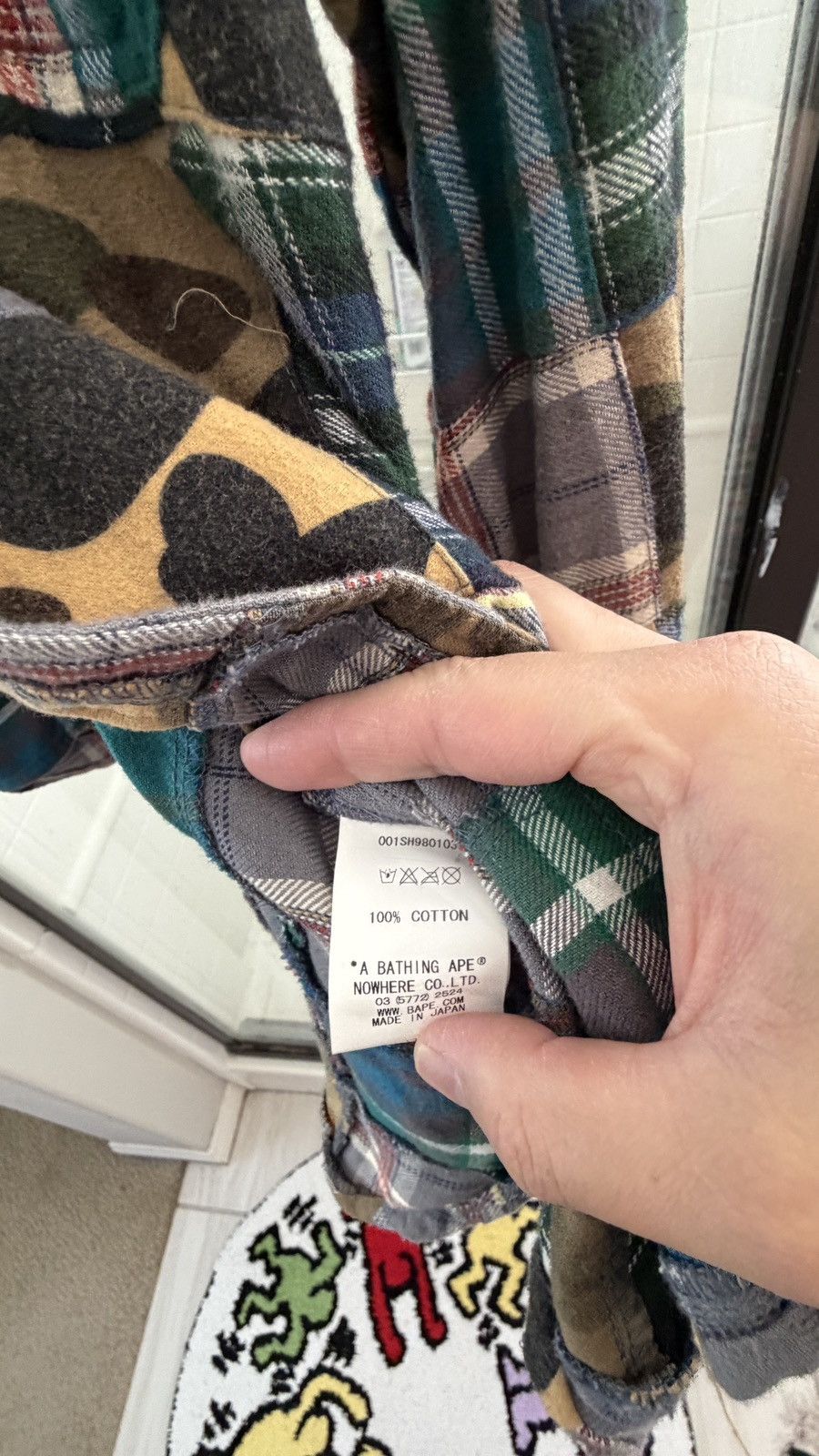 Bape A Bathing Ape Multicolor Flannel Button Shirt Men’s Size L Size US L / EU 52-54 / 3 - 4 Thumbnail
