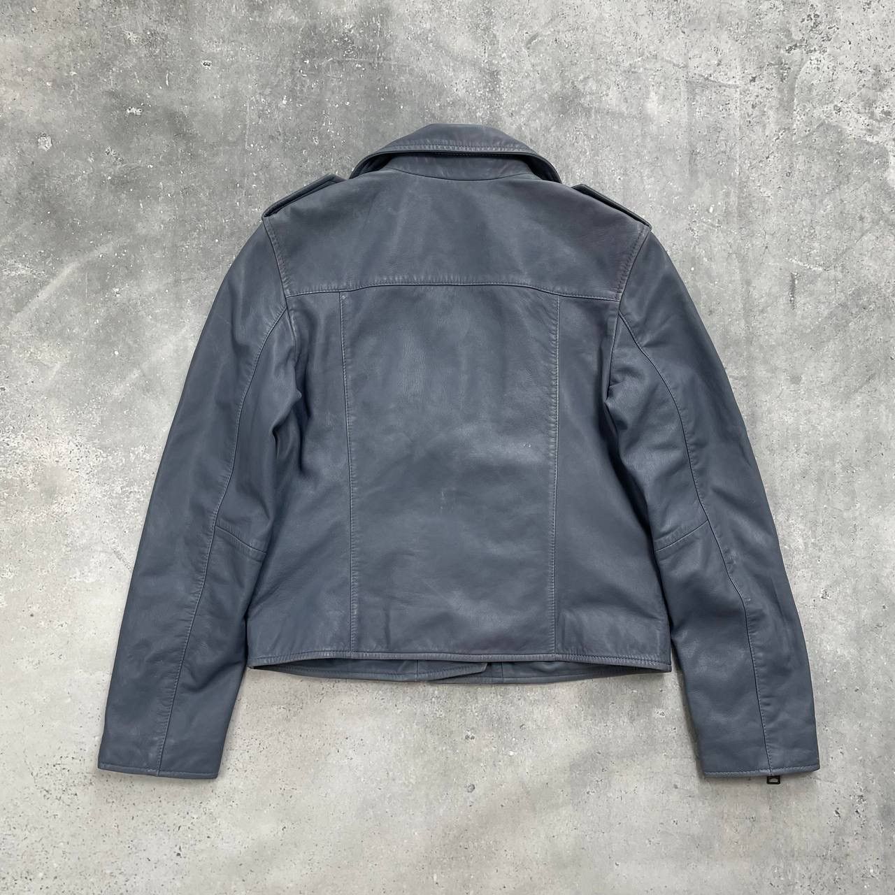 Allsaints Allsaints Fern Biker Leather Jacket Women’s Blue Size EU 38 Size M / US 6-8 / IT 42-44 - 19 Thumbnail