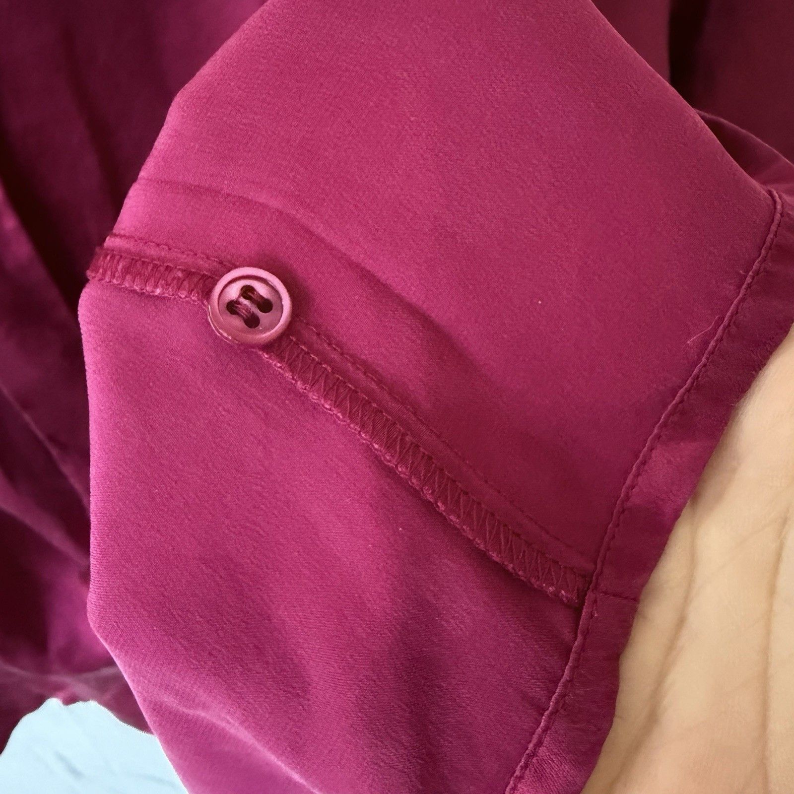 Other Vtg Silk Studio Claude Bennet Fuchsia Pink Silk Blouse Top Size XL / US 12-14 / IT 48-50 - 12 Thumbnail