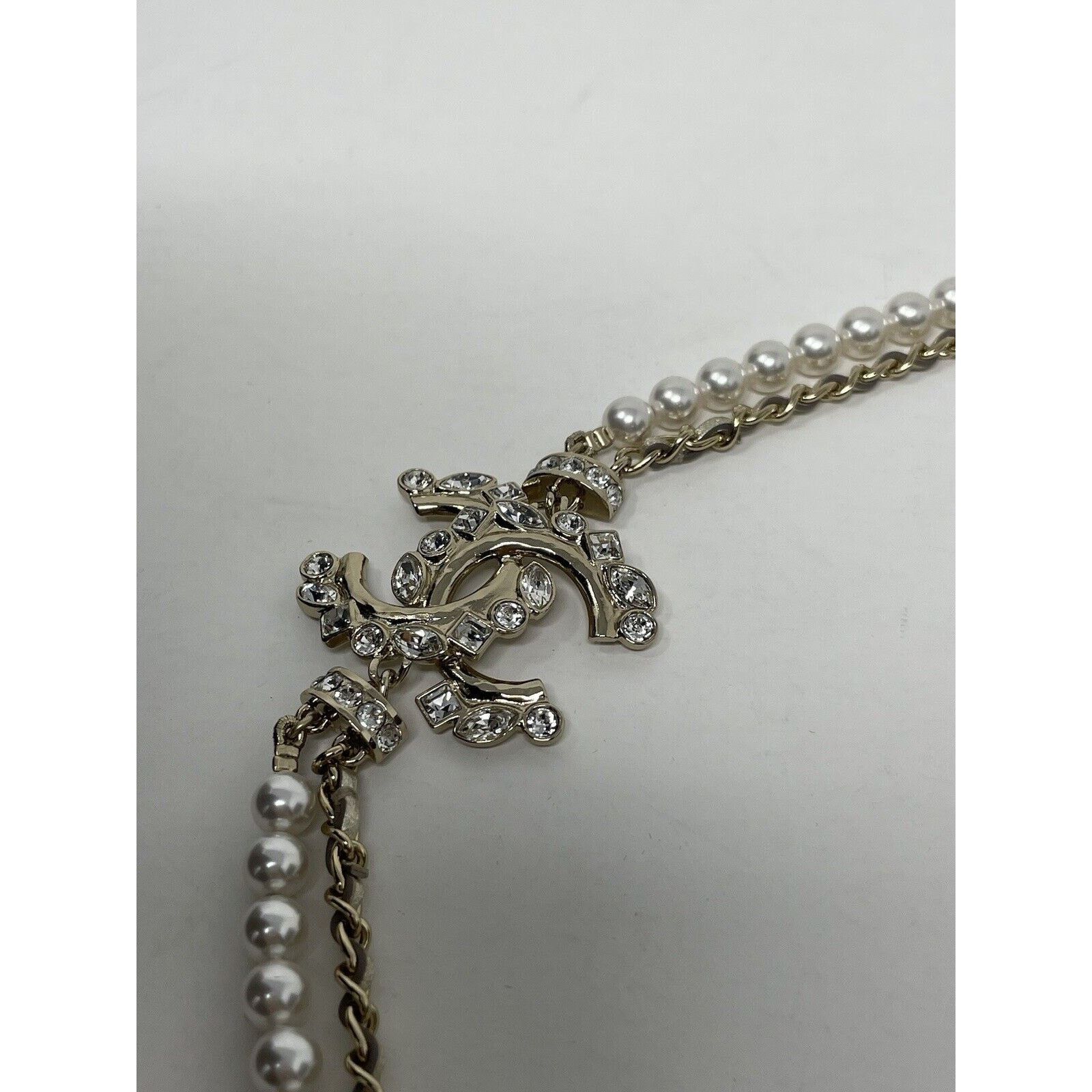Chanel Chanel 23P Choker Pearly White Crystal CC Necklace NEW Size ONE SIZE - 11 Thumbnail