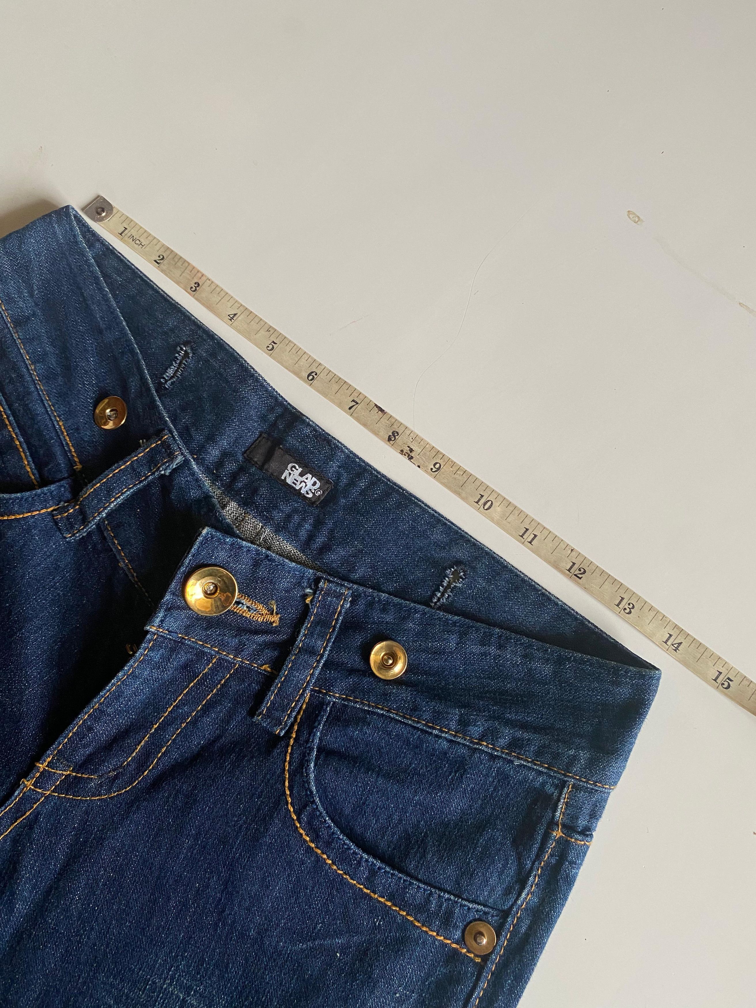 Le Grande Bleu (L.G.B.) SEND OFFER 💥 Glad News Super Flared Pants L.G.B Style Size US 28 / EU 44 - 3 Thumbnail