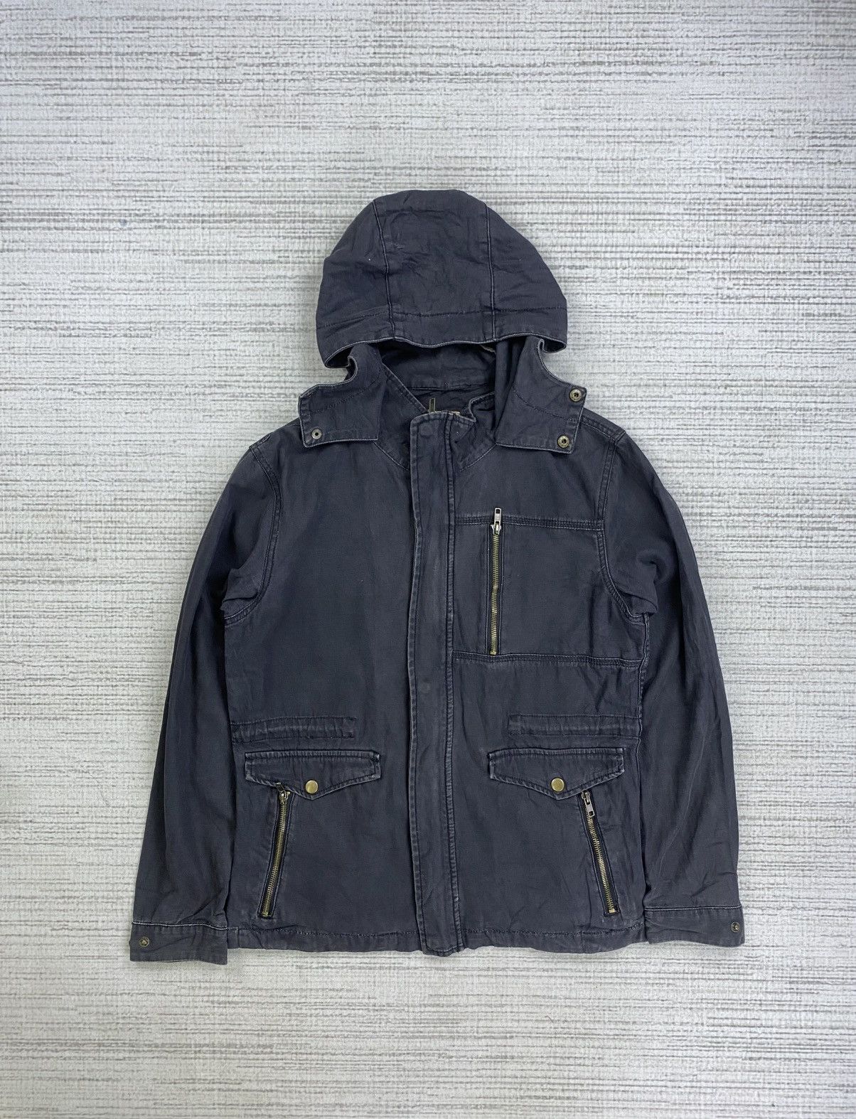 Issey Miyake 🔥Jungle Storm Rare Multipocket Denim Cotton Hoodie Jacket Size US M / EU 48-50 / 2 - 5 Thumbnail