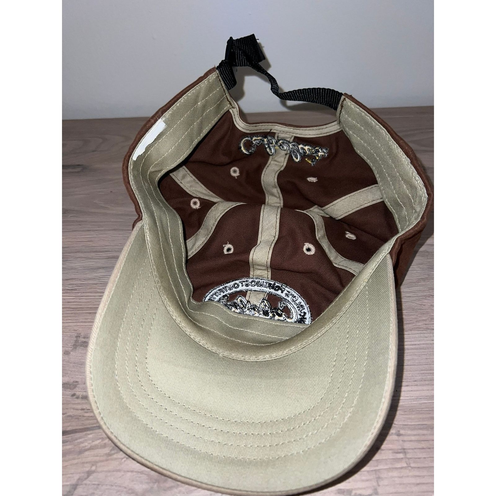 Cabelas Y2K Cabela's Outfitters Hunting Brown Hat Headwear 2000s OS Size ONE SIZE - 6 Thumbnail