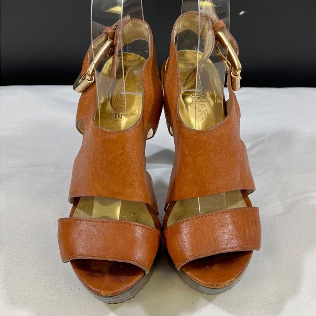 Michael Kors Michael Michael Kors Women's Brown Shoes/Heels Sz 5M SKU 545 Size US 5 / IT 35 - 2 Thumbnail