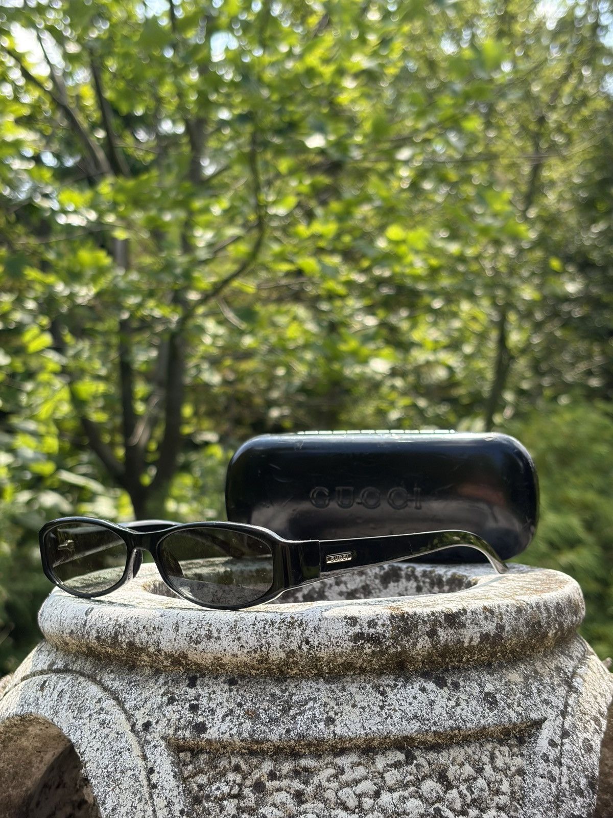 Gucci × Vintage GUCCI GG 2943/S Black Square Sunglasses Vintage