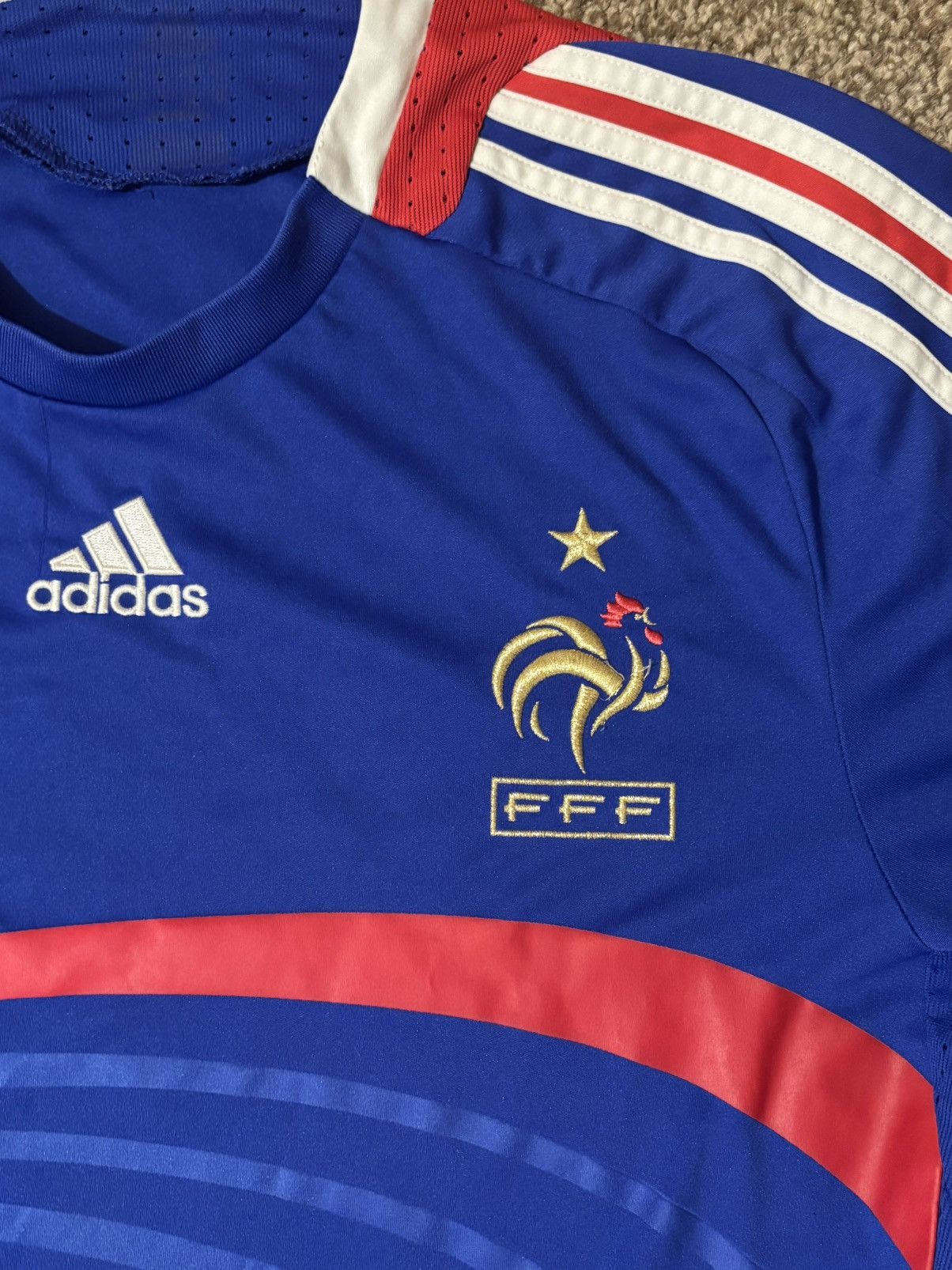 Adidas France Vintage t shirt Size US XL / EU 56 / 4 - 2 Thumbnail