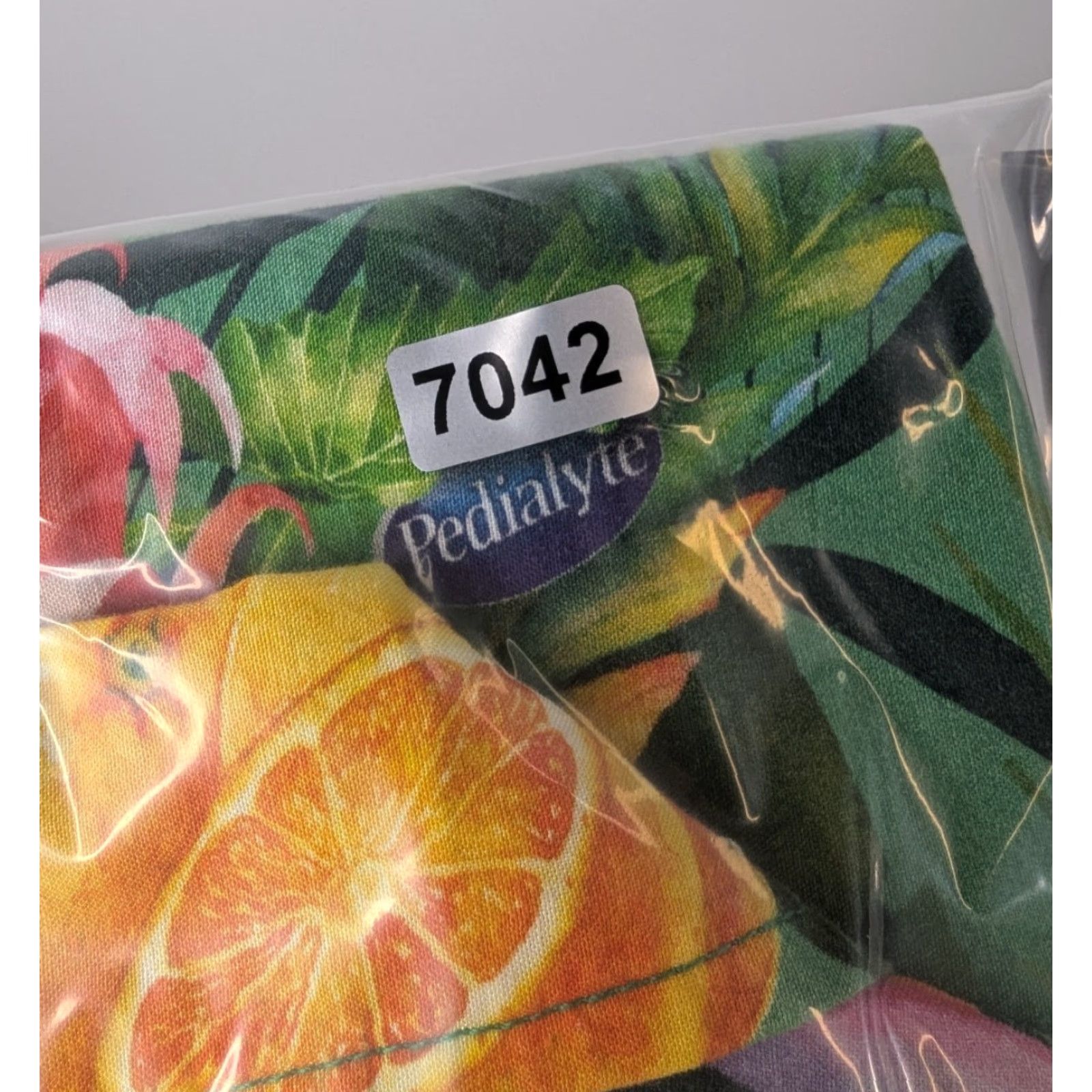 Vintage Pedialyte Tropical Print Button Up Shirt Short Sleeve Cotton Rayon Size M Green Floral Size US M / EU 48-50 / 2 - 8 Thumbnail