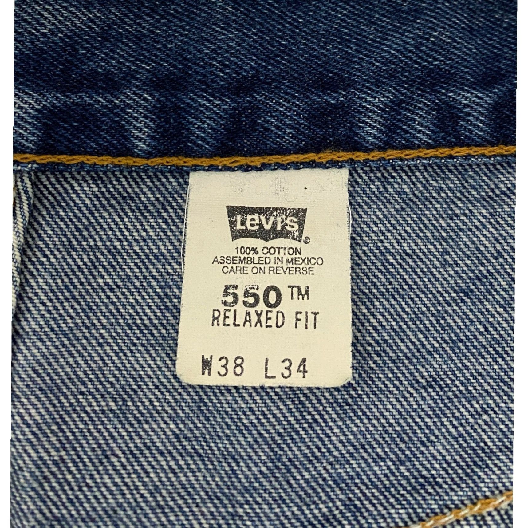 Levi's VINTAGE Levi's 550 Jeans Men W38 L34 Blue Denim Relaxed Fit 5-Pocket Straight Pants Size US 38 / EU 54 - 6 Thumbnail