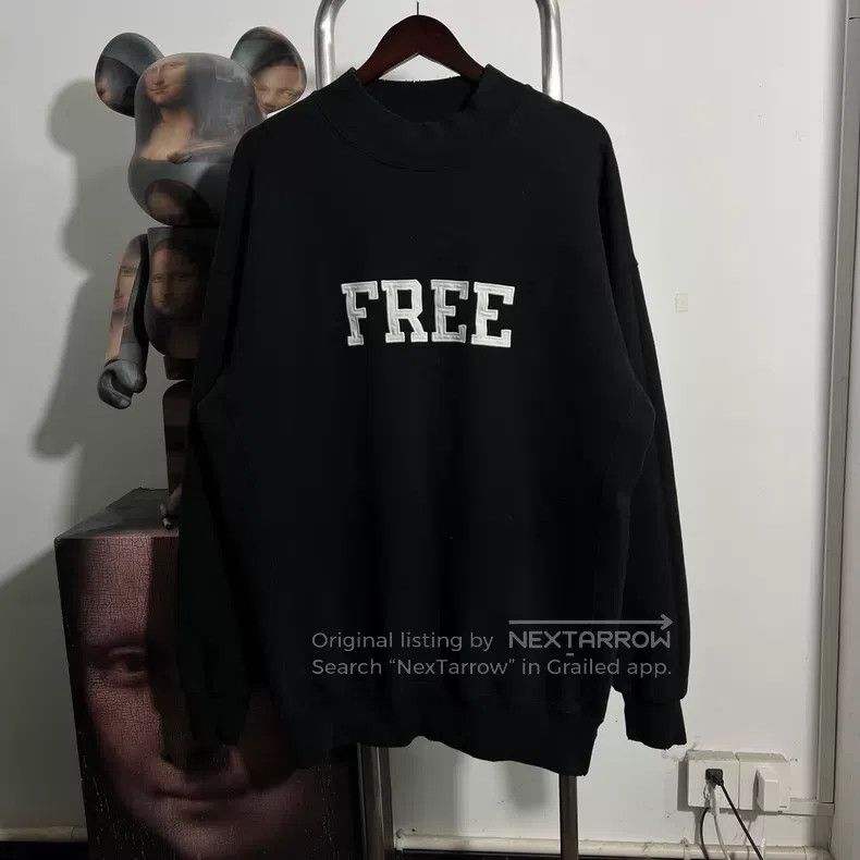 Balenciaga Balenciaga Black Sweatshirt Size US M / EU 48-50 / 2 - 1 Thumbnail