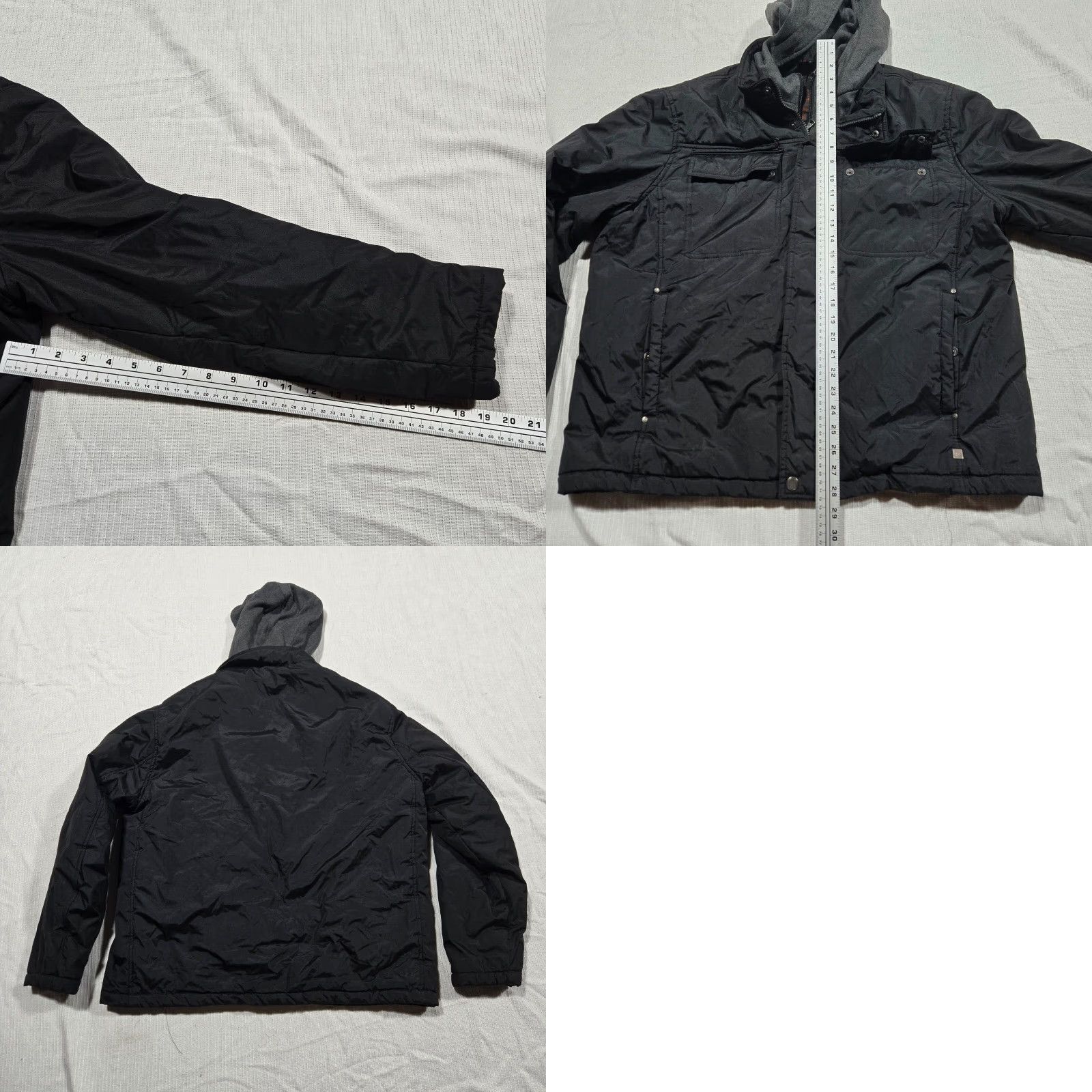 Vintage Falcon Brand XL Men's Bomber Jacket Wide Tailored Zip Full Pocket Rain Wind Coat Double Layer Jacket/Coat? Size US XL / EU 56 / 4 - 8 Thumbnail
