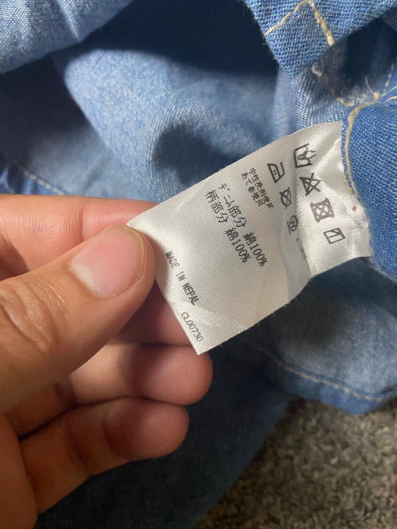 Japanese Brand Amina Brand Denim Ponco With Hood (177) Size US XXL / EU 58 / 5 - 4 Thumbnail
