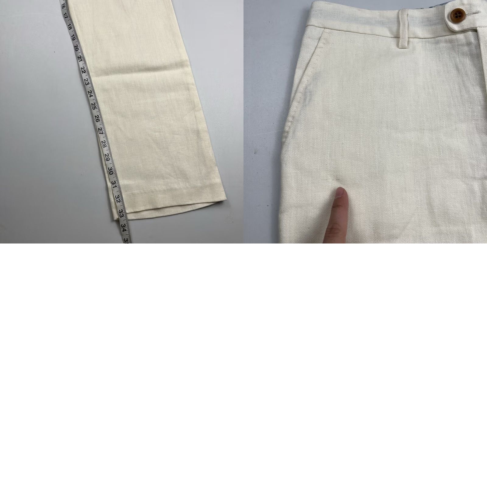 Tommy Bahama Tommy Bahama Pants Flat Front Linen Beige Lightweight Breathable Sample Dress Men Size US 32 / EU 48 - 8 Thumbnail