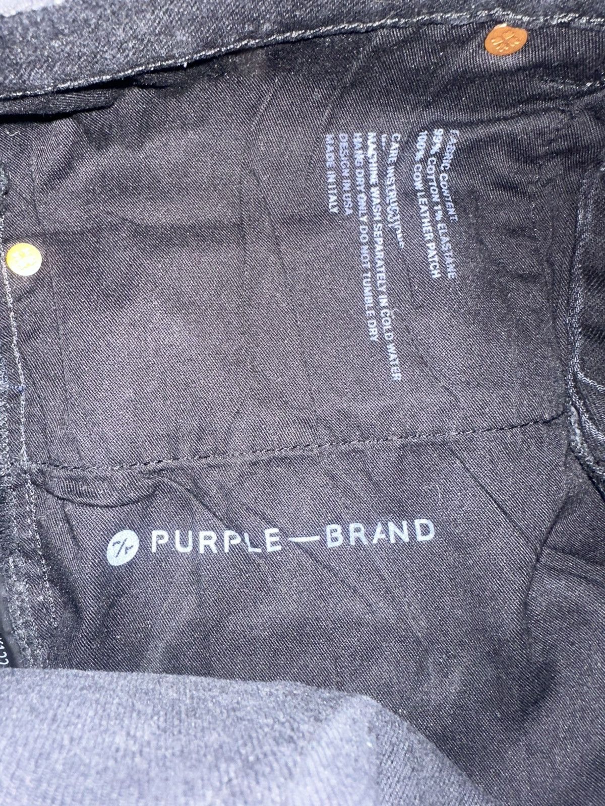 Purple Brand BLACK LABEL P001 LOW RISE SKINNY JEAN - Leathered Size US 32 / EU 48 - 9 Thumbnail