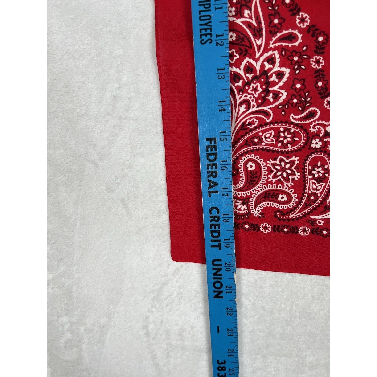 Vintage Vintage Wamcraft Bandana Red Paisley Handkerchief USA Made C Size ONE SIZE - 4 Thumbnail