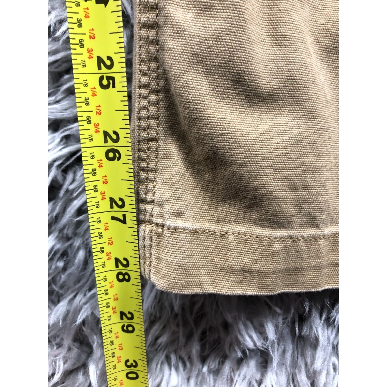 Croft & Barrow Croft & Barrow Chino Pants Straight Mens 36x30 Beige Stretch Casual Workwear 5-Pocket Design Zip Button Flat Front Regular Mens Size US 36 / EU 52 - 3 Thumbnail