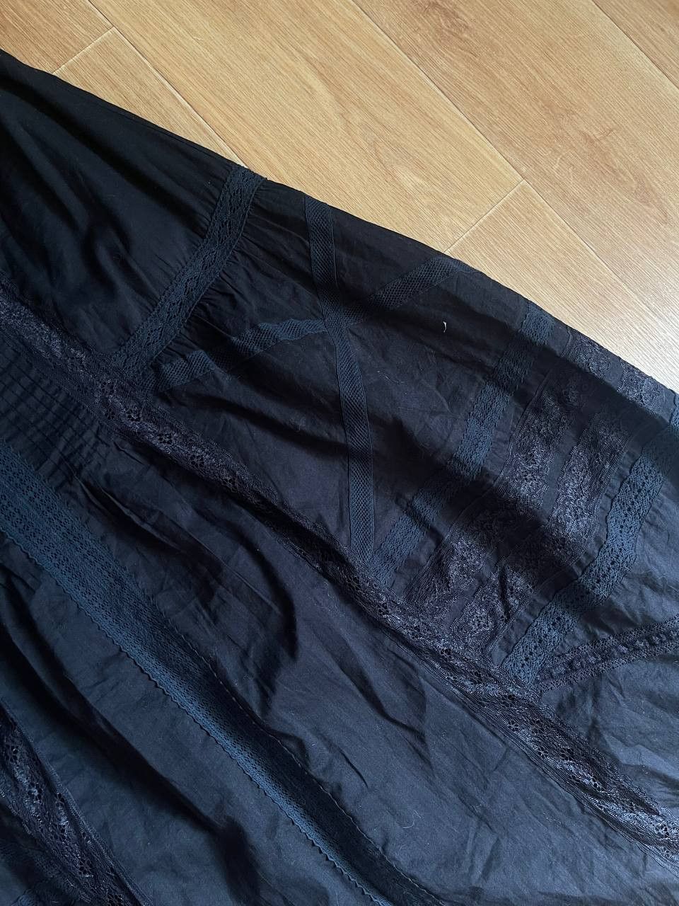 Diesel Vintage Diesel Black Avant Garde Maxi Skirt Size 27" / US 4 / IT 40 - 6 Thumbnail