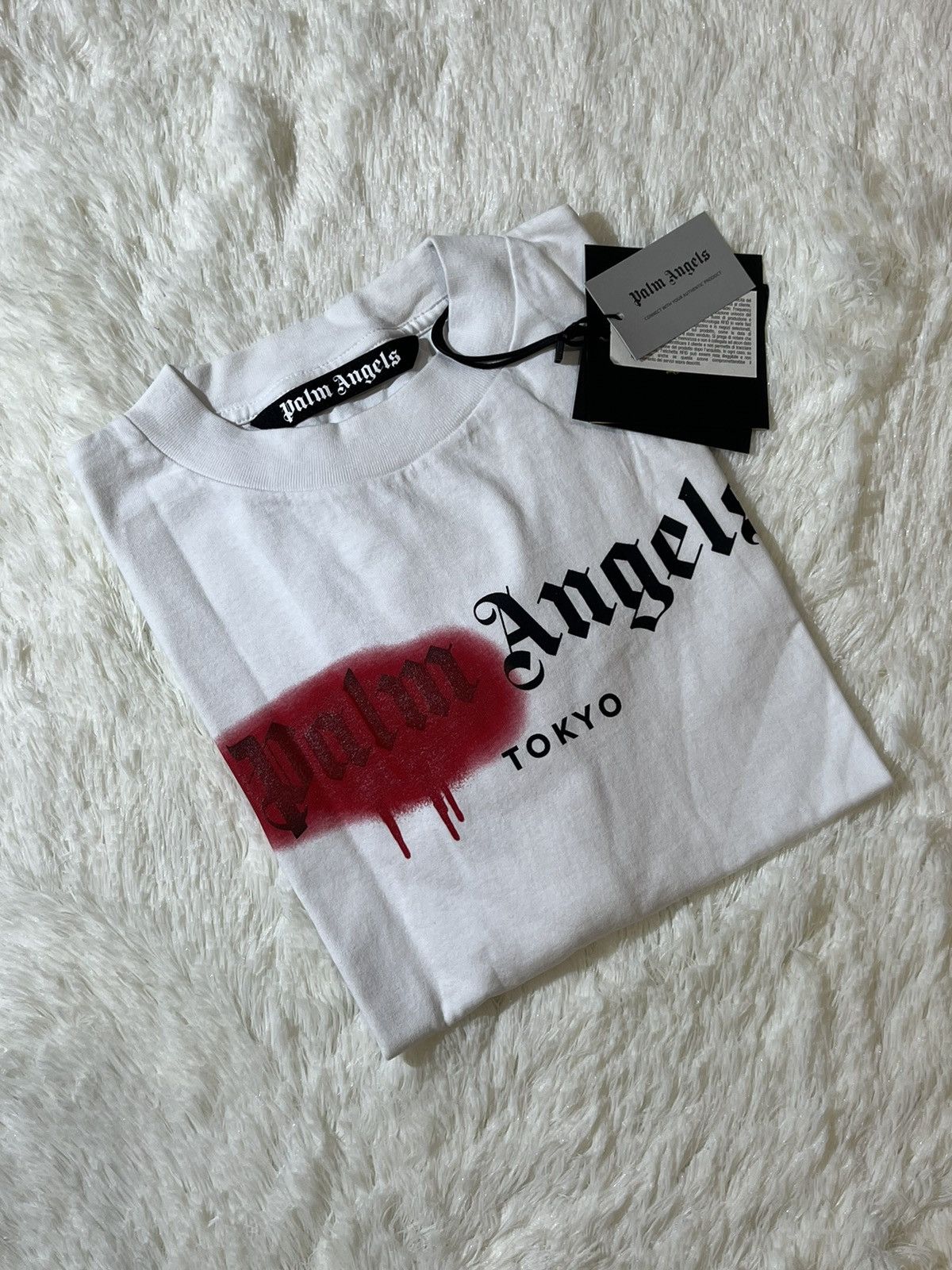 Palm Angels Palm Angels London Sprayed Logo Tee Size US XXL / EU 58 / 5 - 1 Thumbnail