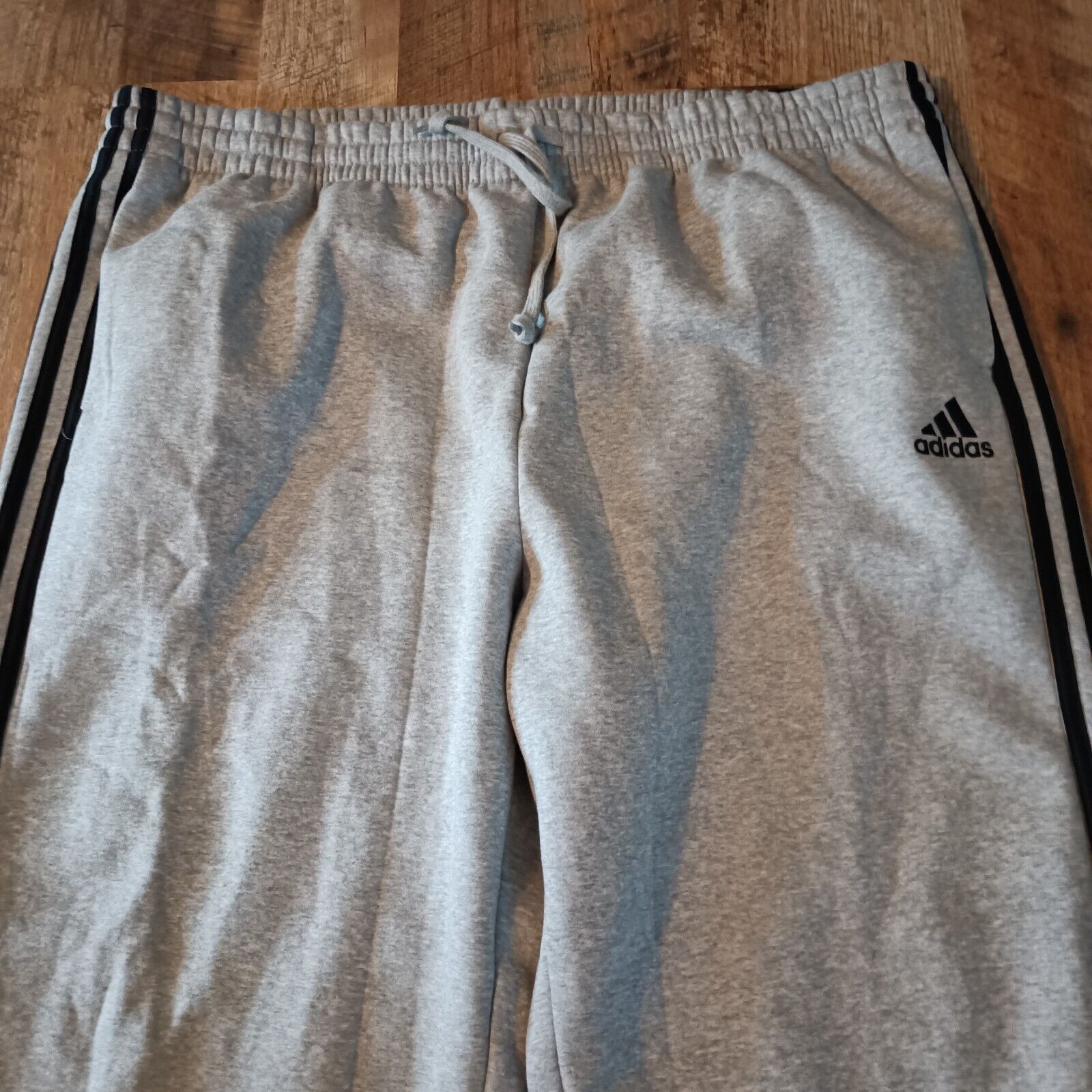 Adidas Adidas Sweatpants Men's 4XL Heather Gray Fleece Regular Fit Size US 44 / EU 60 - 4 Thumbnail