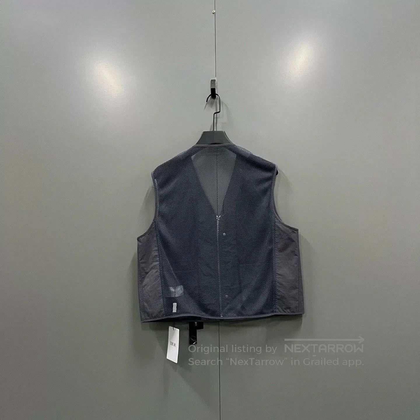 Dior gray multi-pocket zip vest by Dior. Size US L / EU 52-54 / 3 - 2 Thumbnail