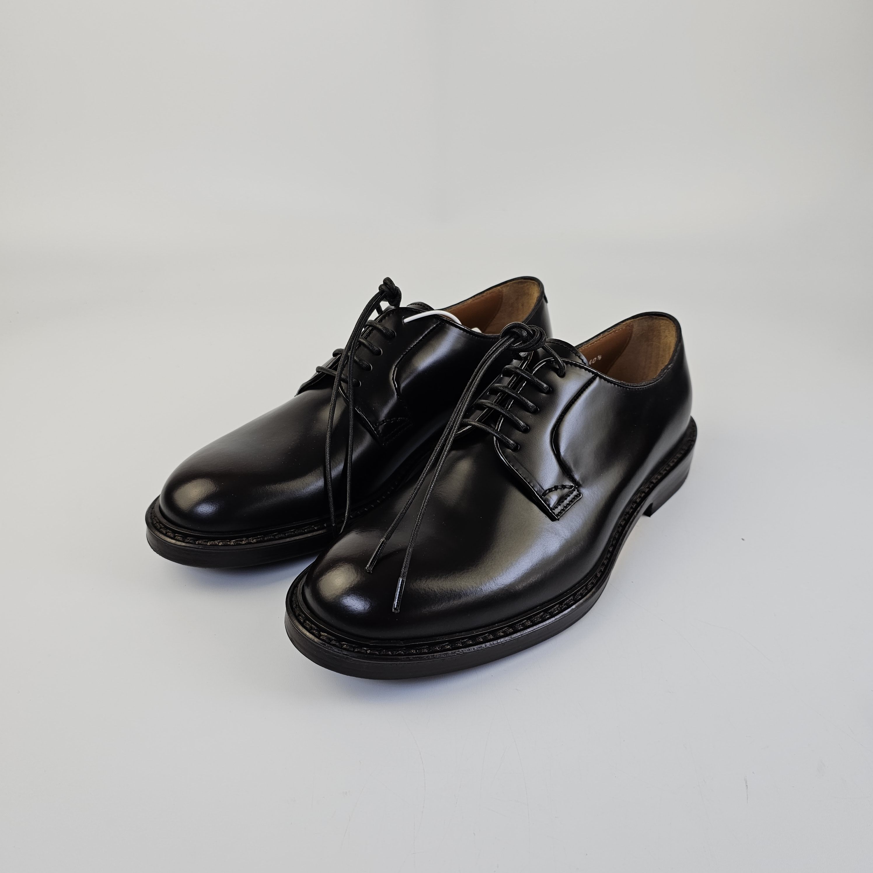 Doucal's Dark Brown Leather Lace-Up Shoes New