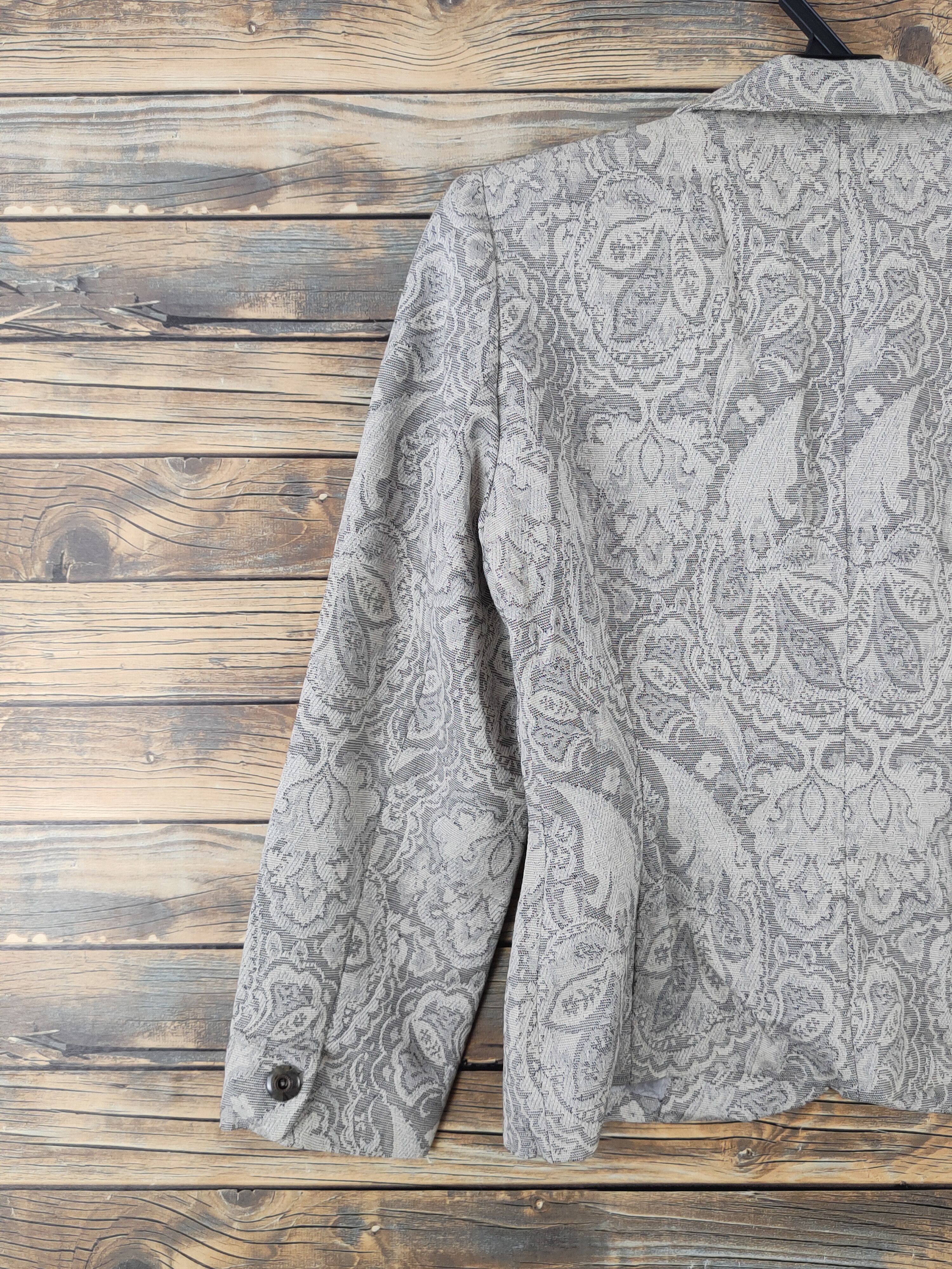 Japanese Brand × Vintage Retro Vintage Design 💥 Idee Milano Gray Blazers Size S / US 4 / IT 40 - 8 Thumbnail
